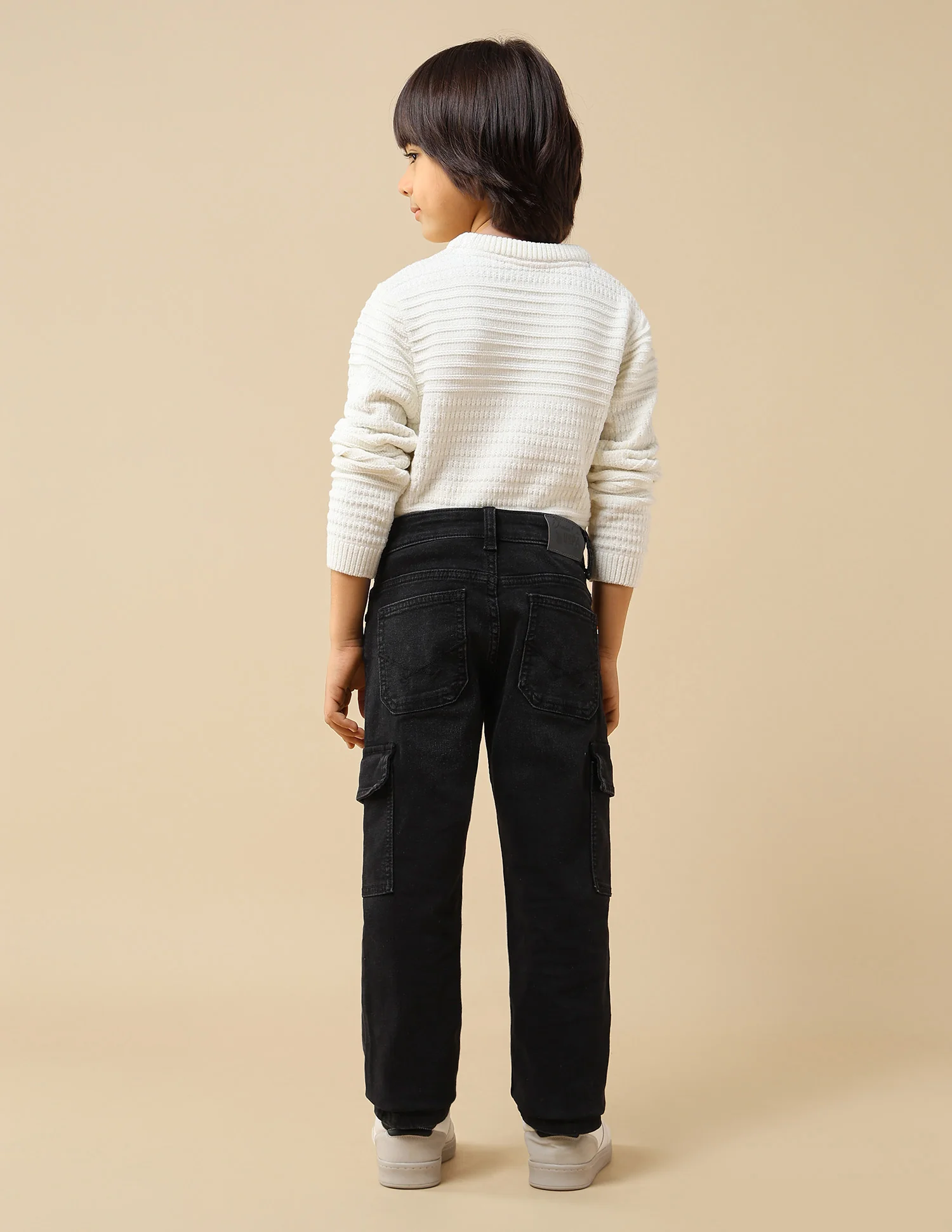 Boys Relaxed Fit Whiskered Jeans - Image 5