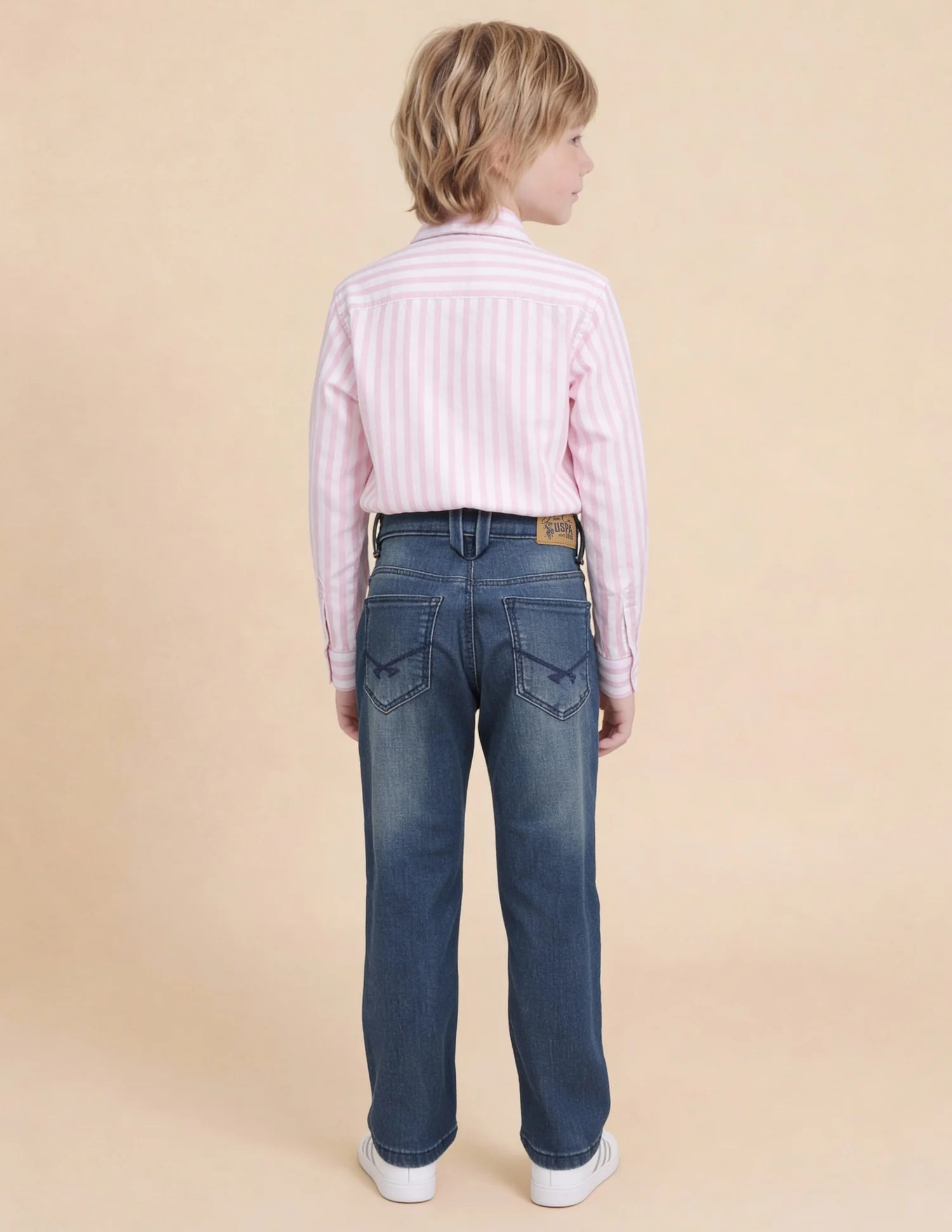 Boys Relaxed Fit Whsikered Jeans - Image 4