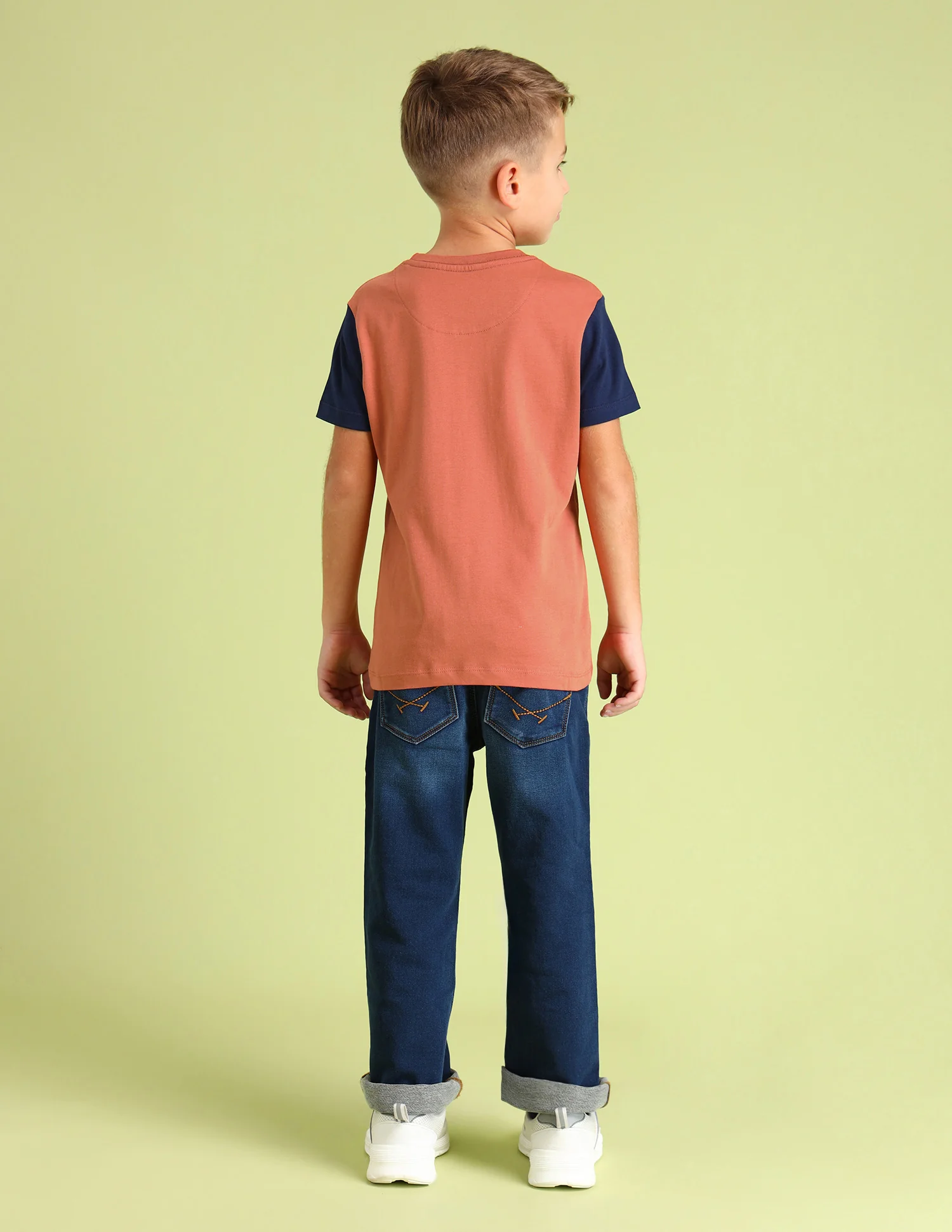 Boys Round Neck Graphic Printed T-Shirt - Image 4