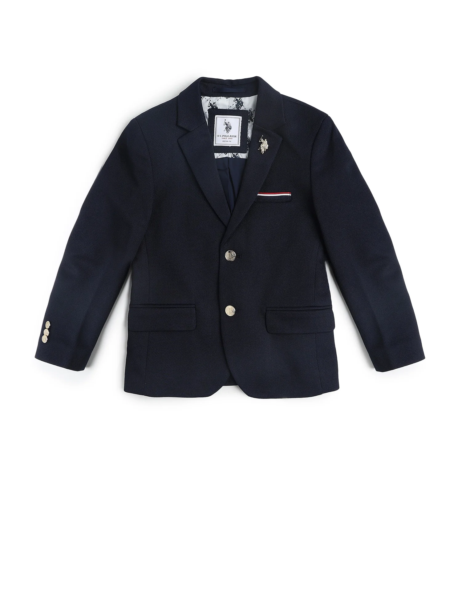 Boys Single Breasted Regular Fit Blazer - Image 11
