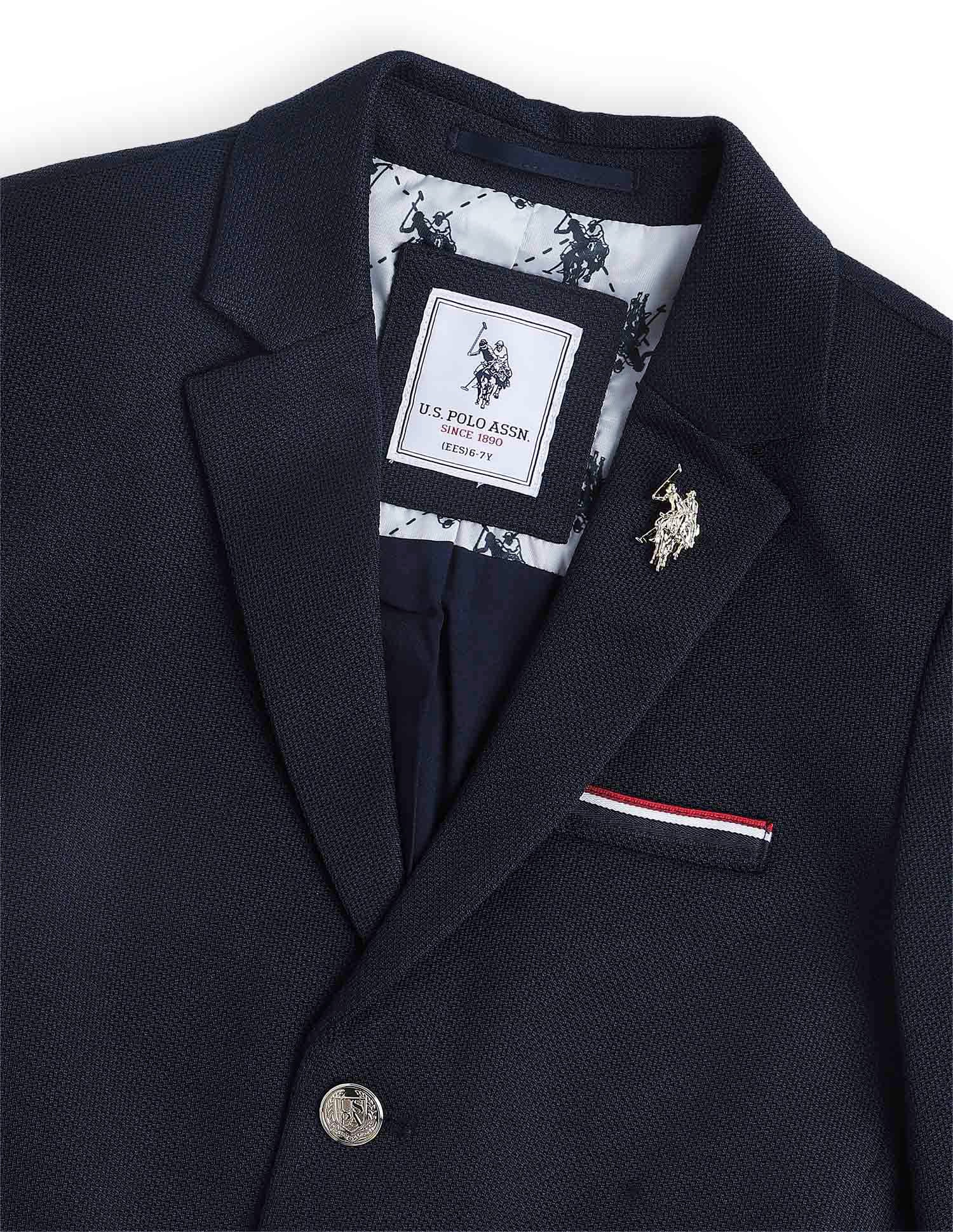 Boys Single Breasted Regular Fit Blazer - Image 2