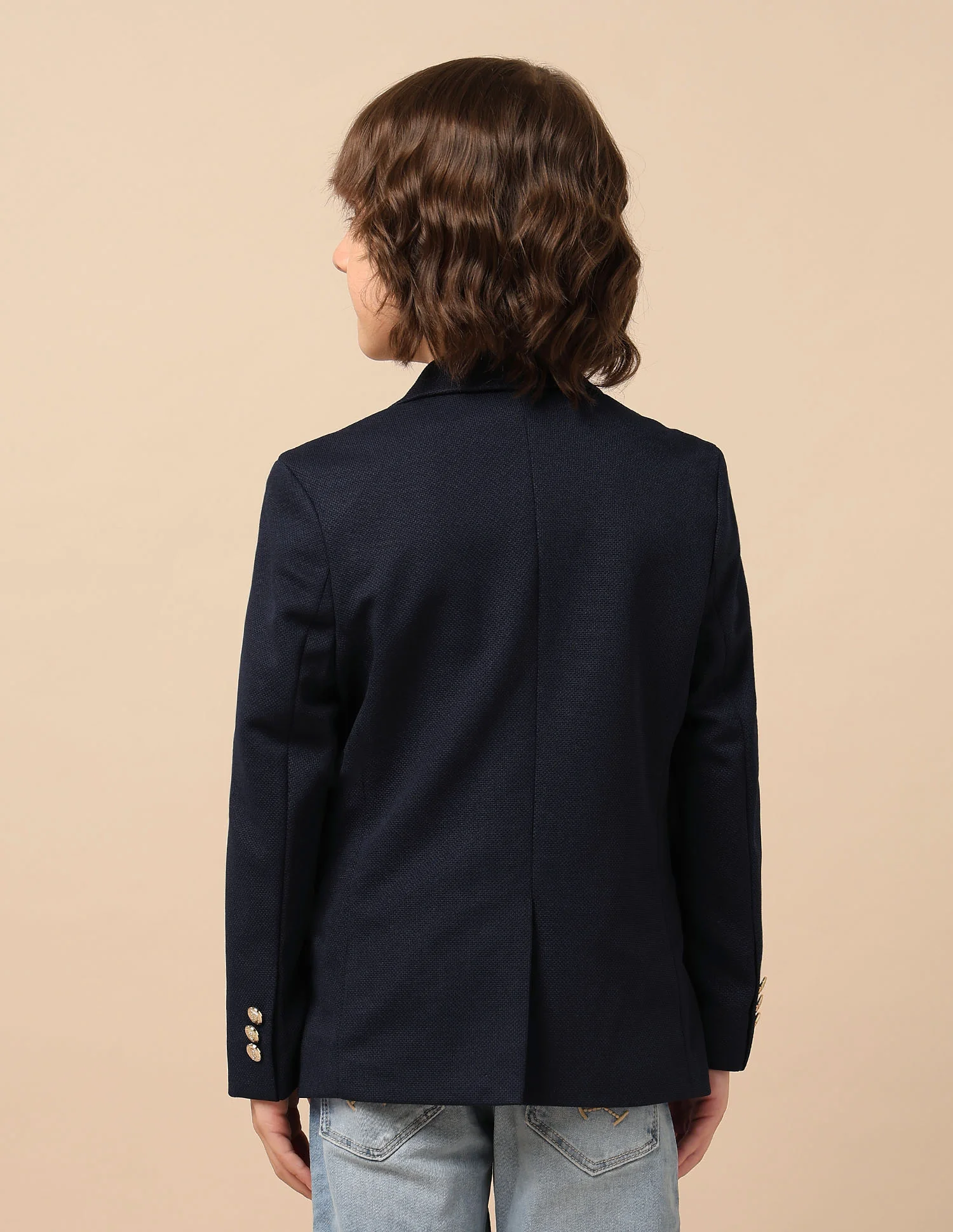 Boys Single Breasted Regular Fit Blazer - Image 5