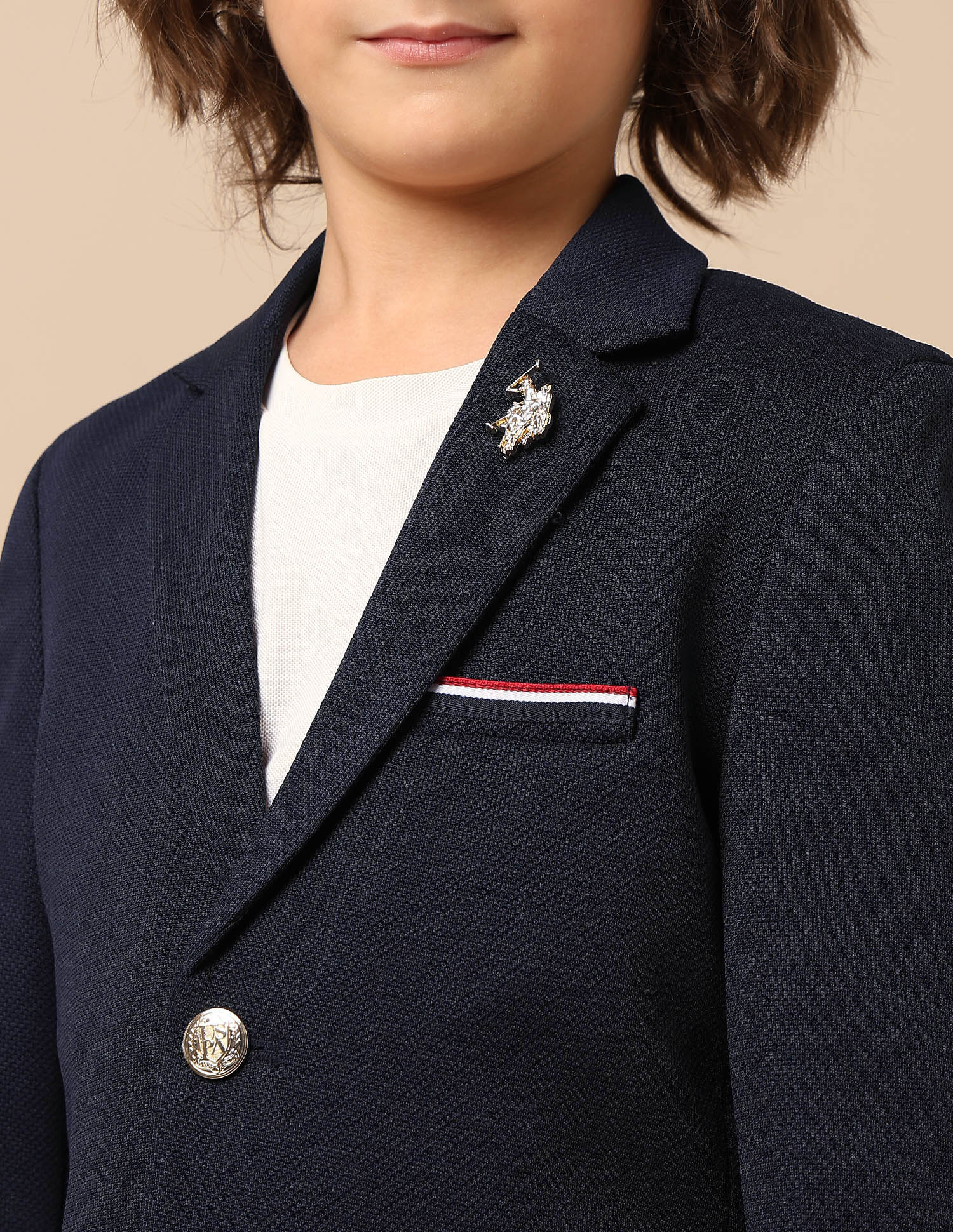 Boys Single Breasted Regular Fit Blazer - Image 7
