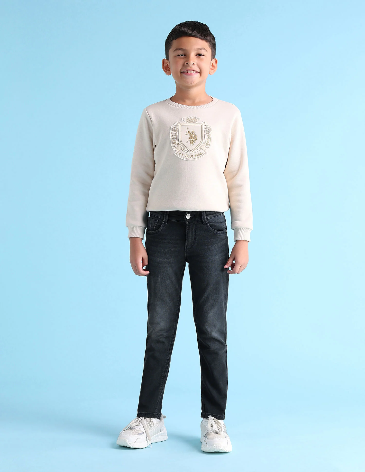 Boys Slim Fit Blue Jeans - Image 3