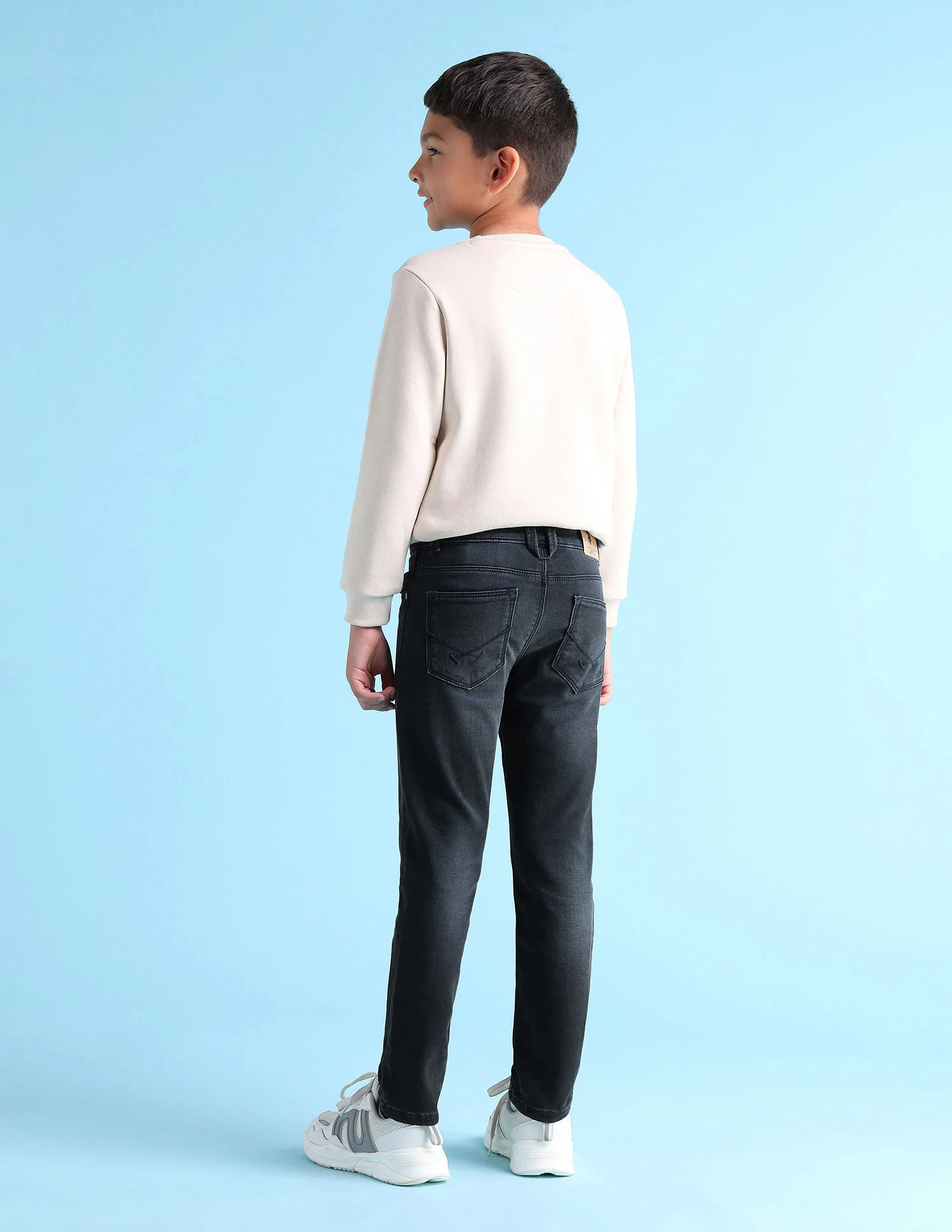 Boys Slim Fit Blue Jeans - Image 4