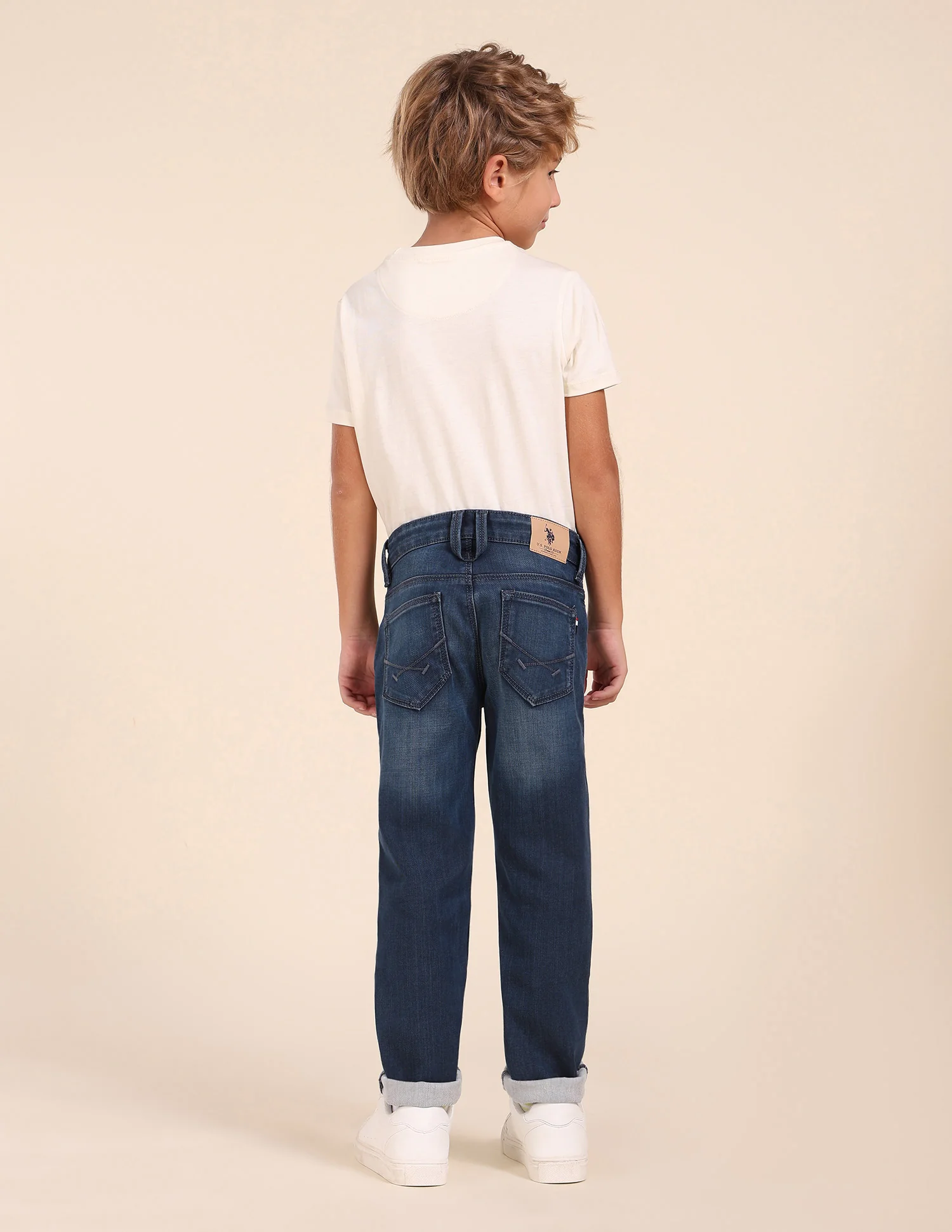 Boys Slim Fit Blue Jeans - Image 4