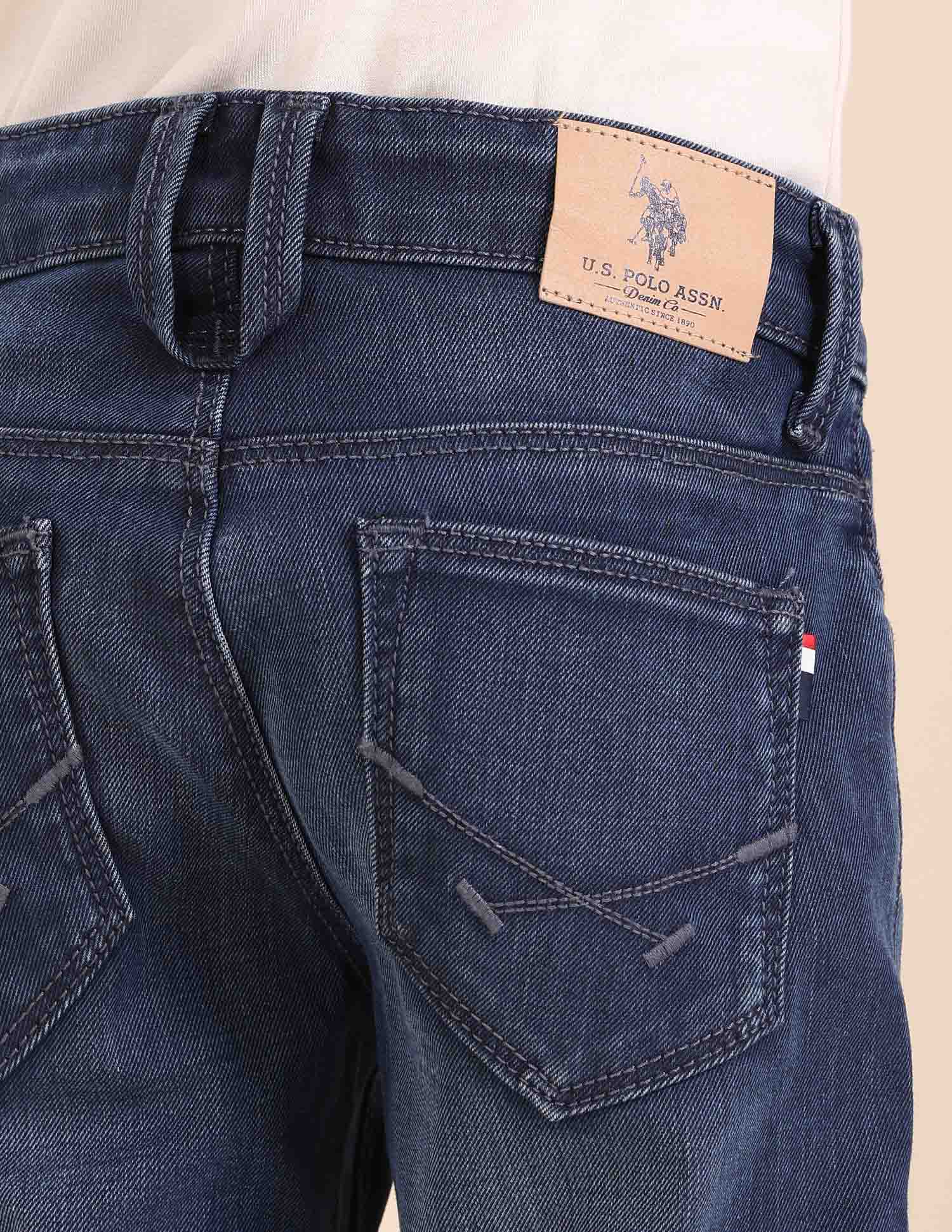 Boys Slim Fit Blue Jeans - Image 6