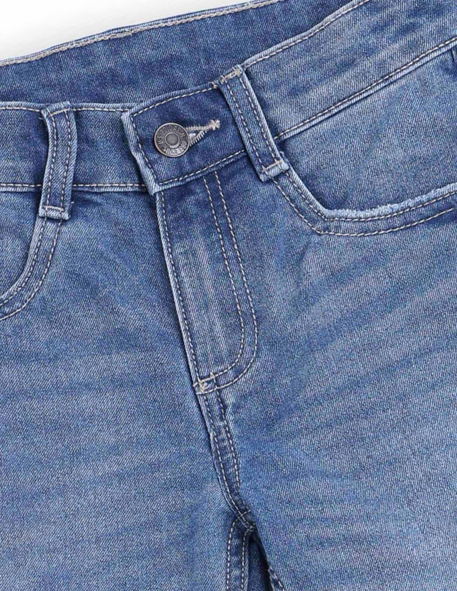 Boys Slim Fit Lightly Distressed Jeans - Image 2