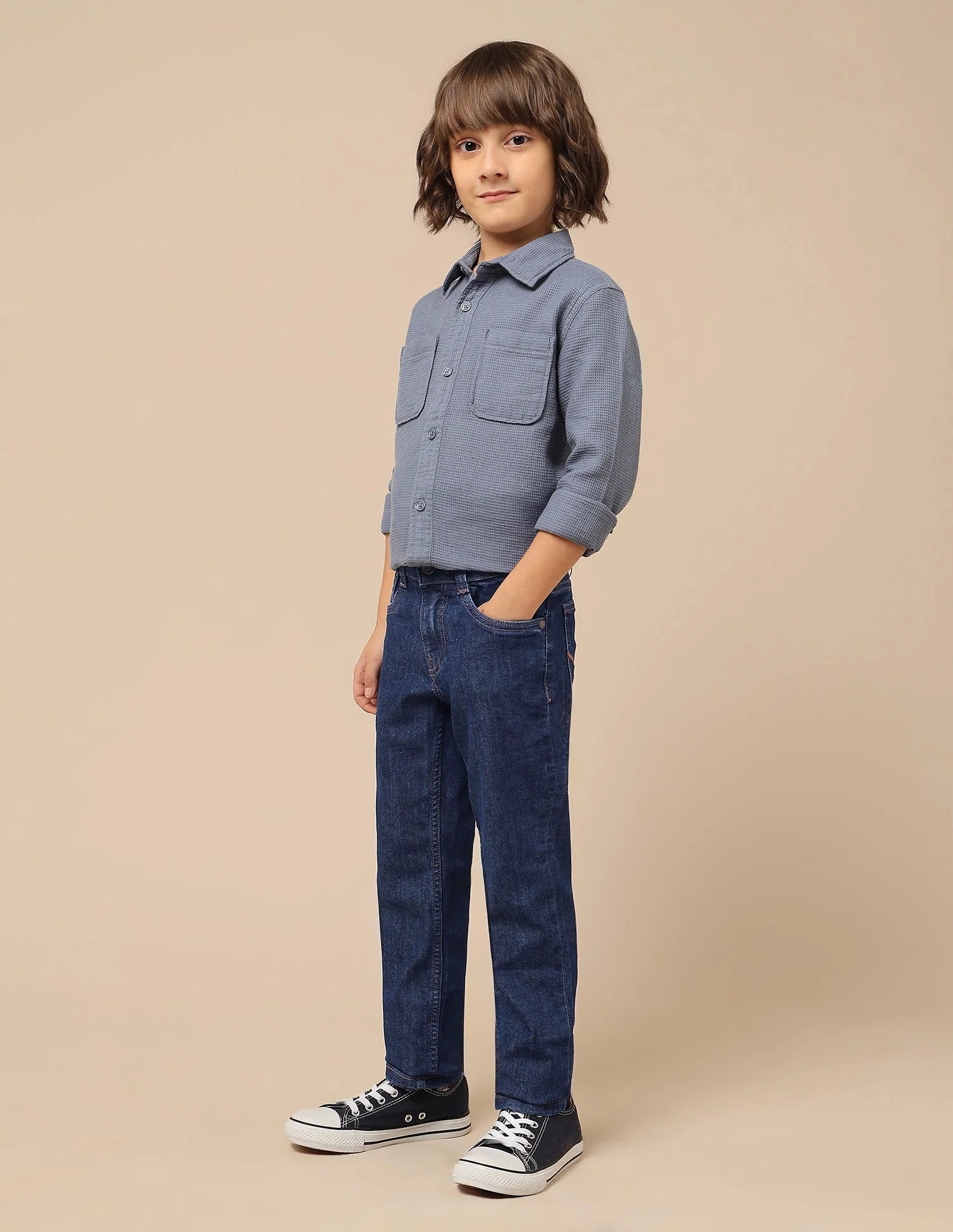 Boys Slim Fit Mid Rise Jeans - Image 4