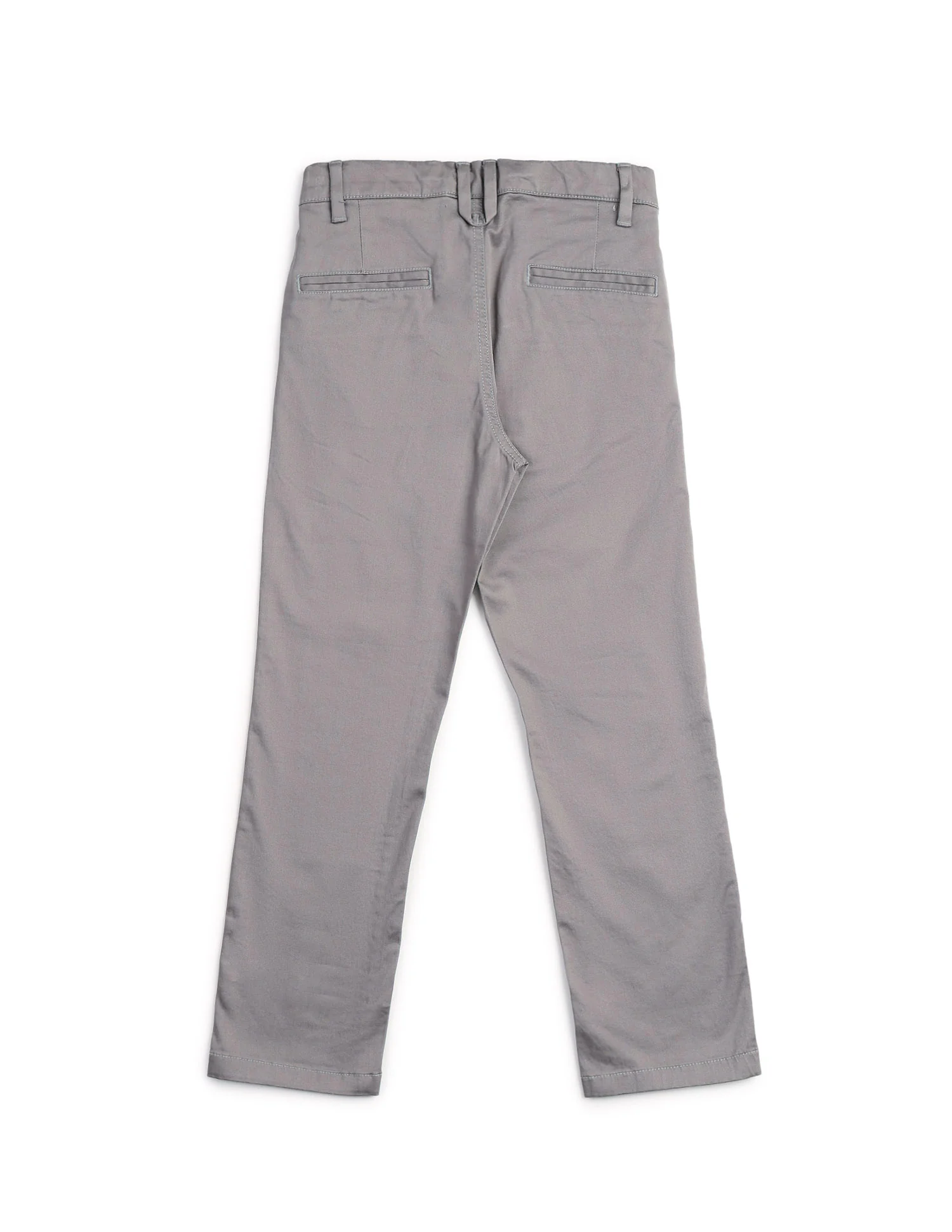 Boys Slim Fit Solid Trousers - Image 8