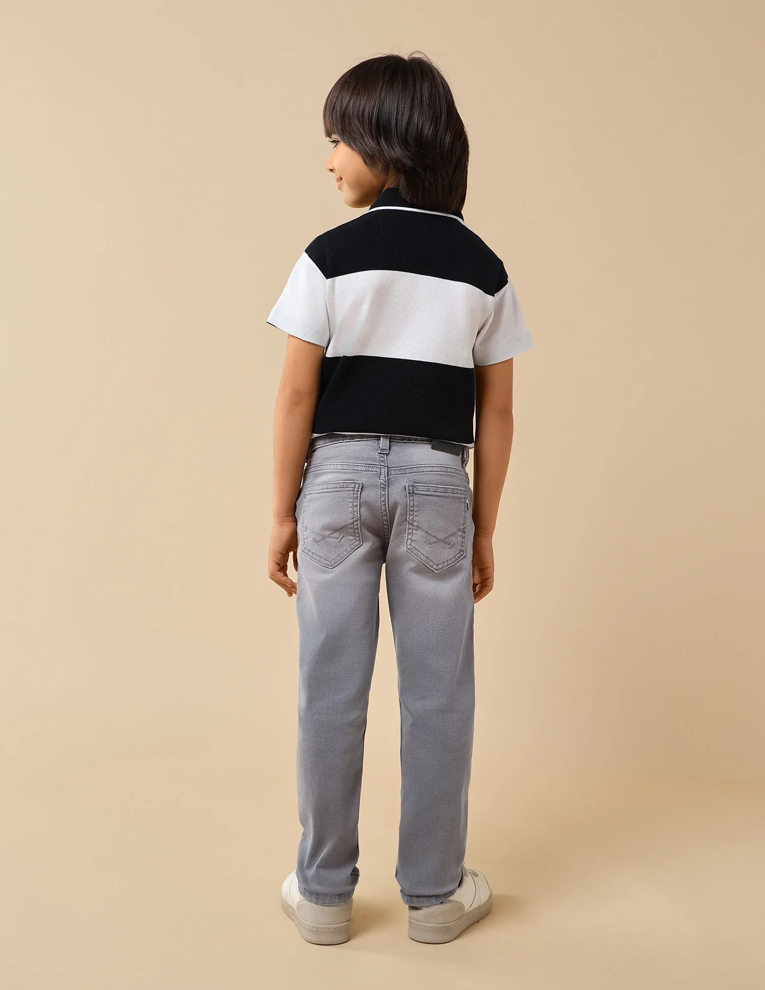 Boys Slim Fit Stone Washed Jeans - Image 5
