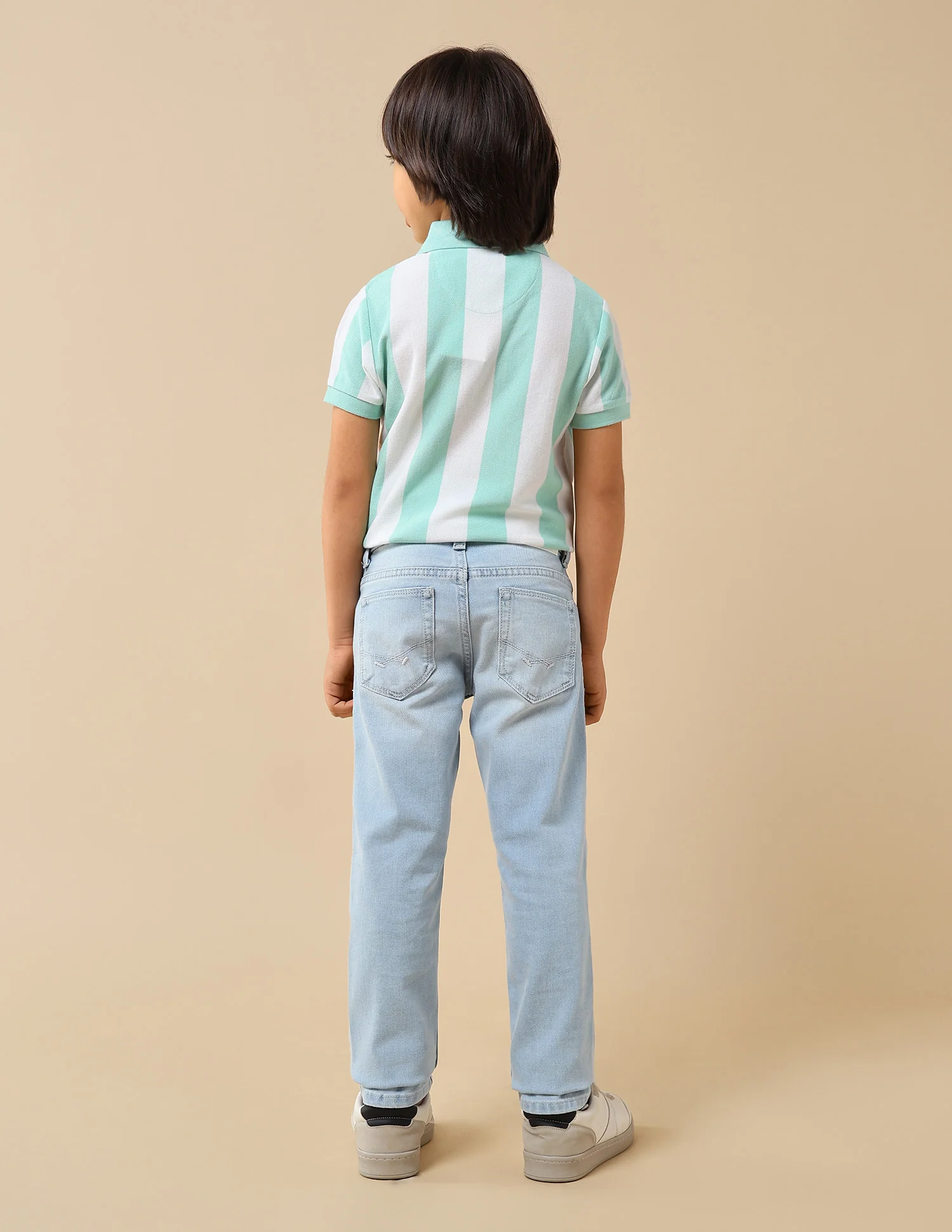Boys Slim Fit Stone Washed Jeans - Image 5
