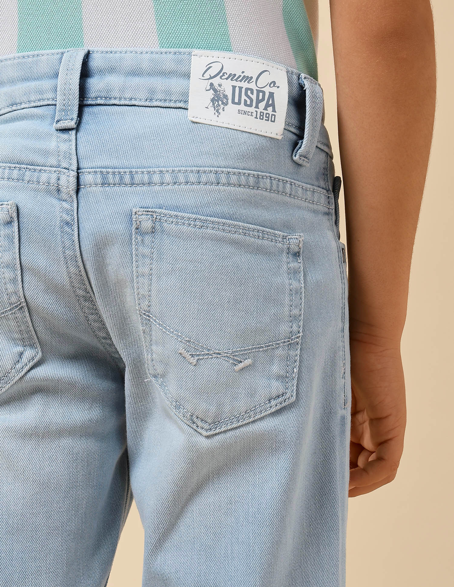 Boys Slim Fit Stone Washed Jeans - Image 8