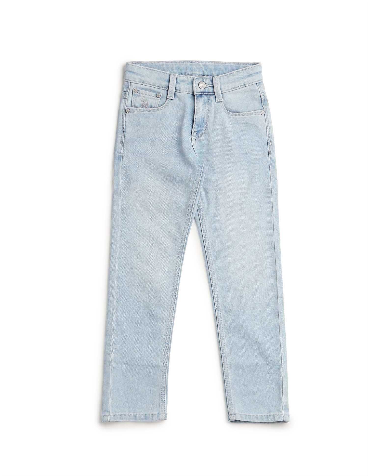 Boys Slim Fit Stone Washed Jeans - Image 9