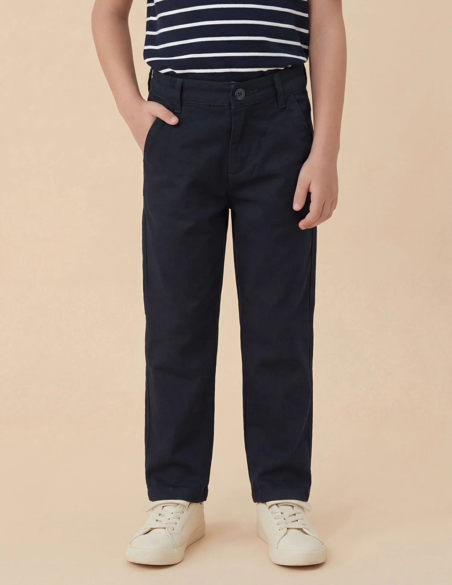 Boys Slim Fit Twill Trousers - Image 3