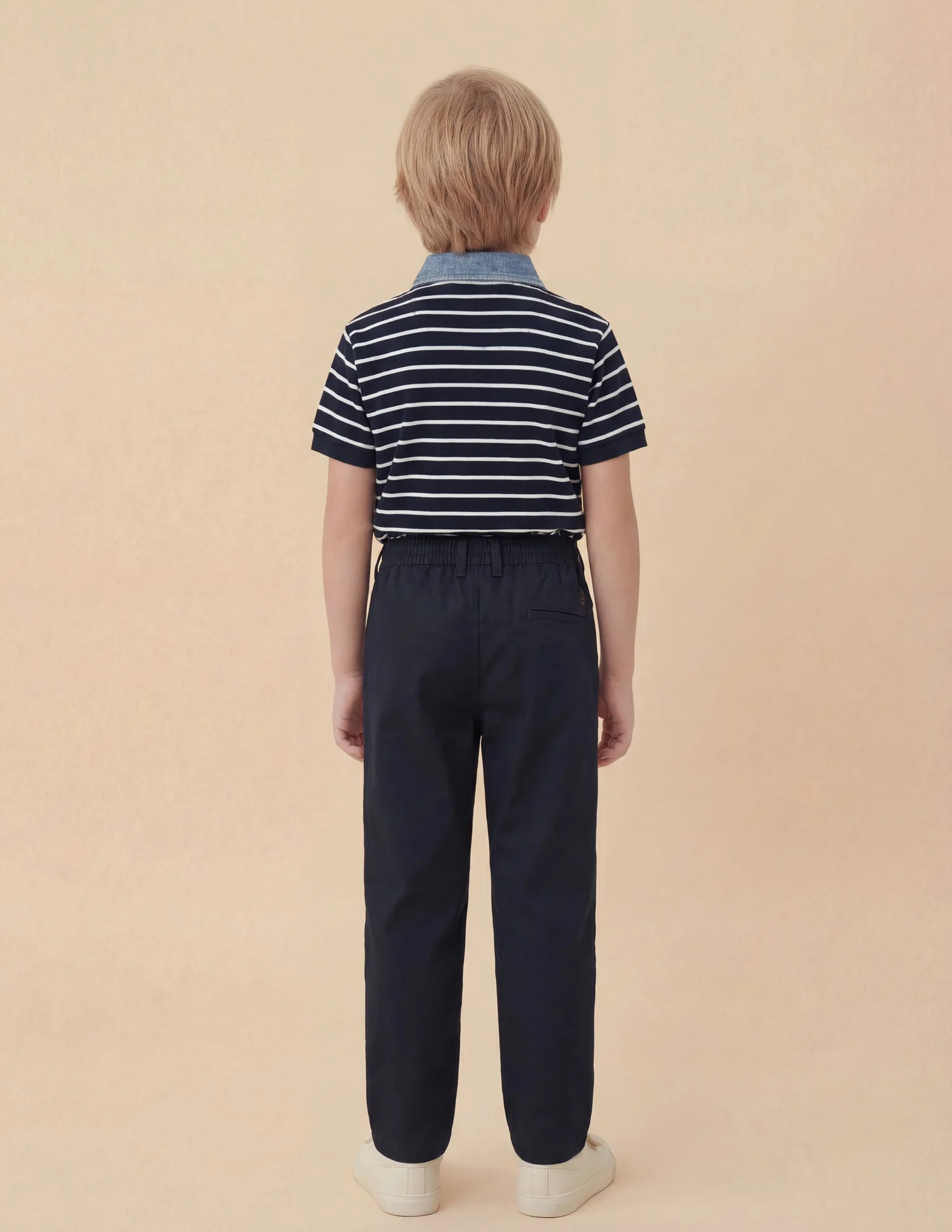 Boys Slim Fit Twill Trousers - Image 4