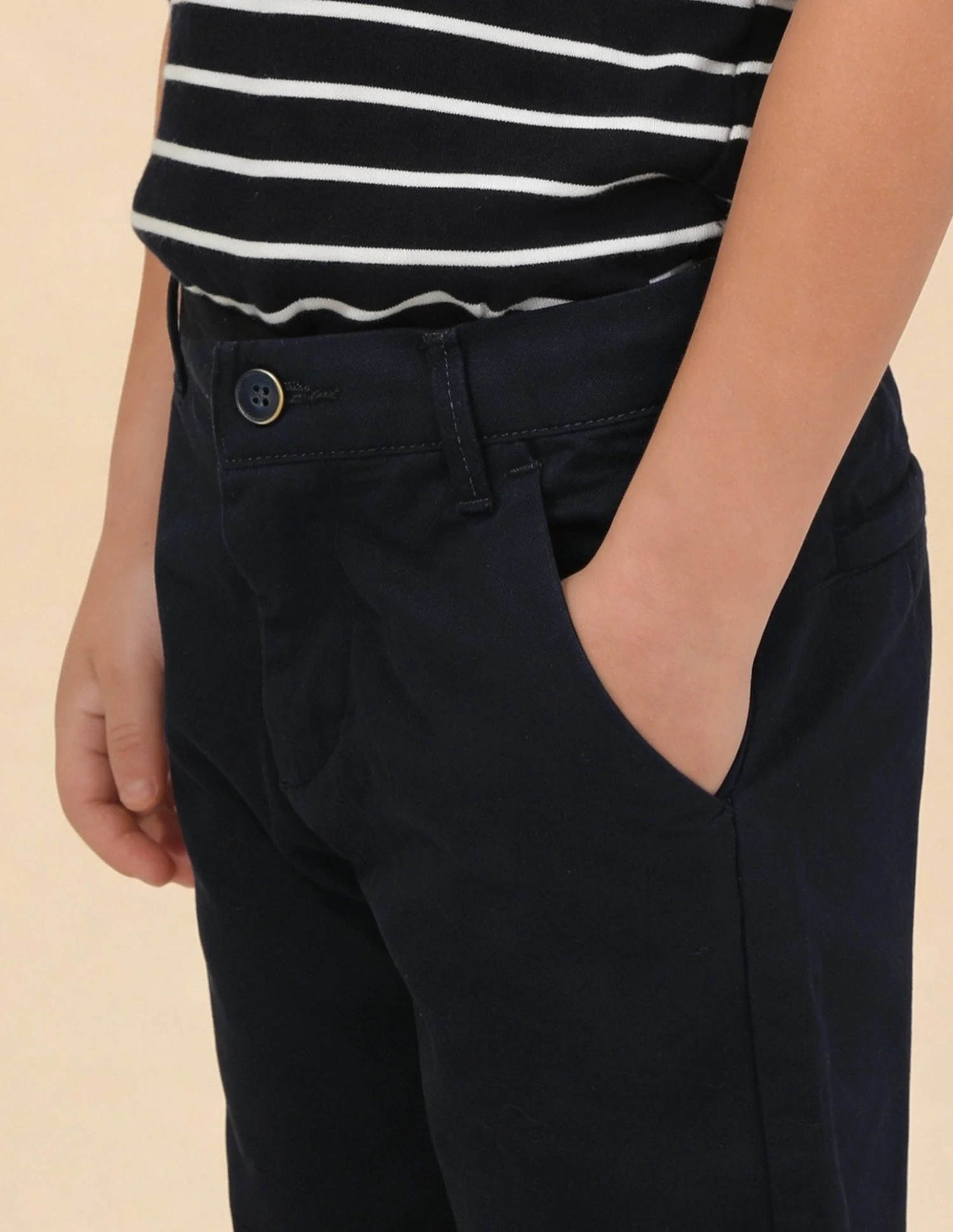 Boys Slim Fit Twill Trousers - Image 5