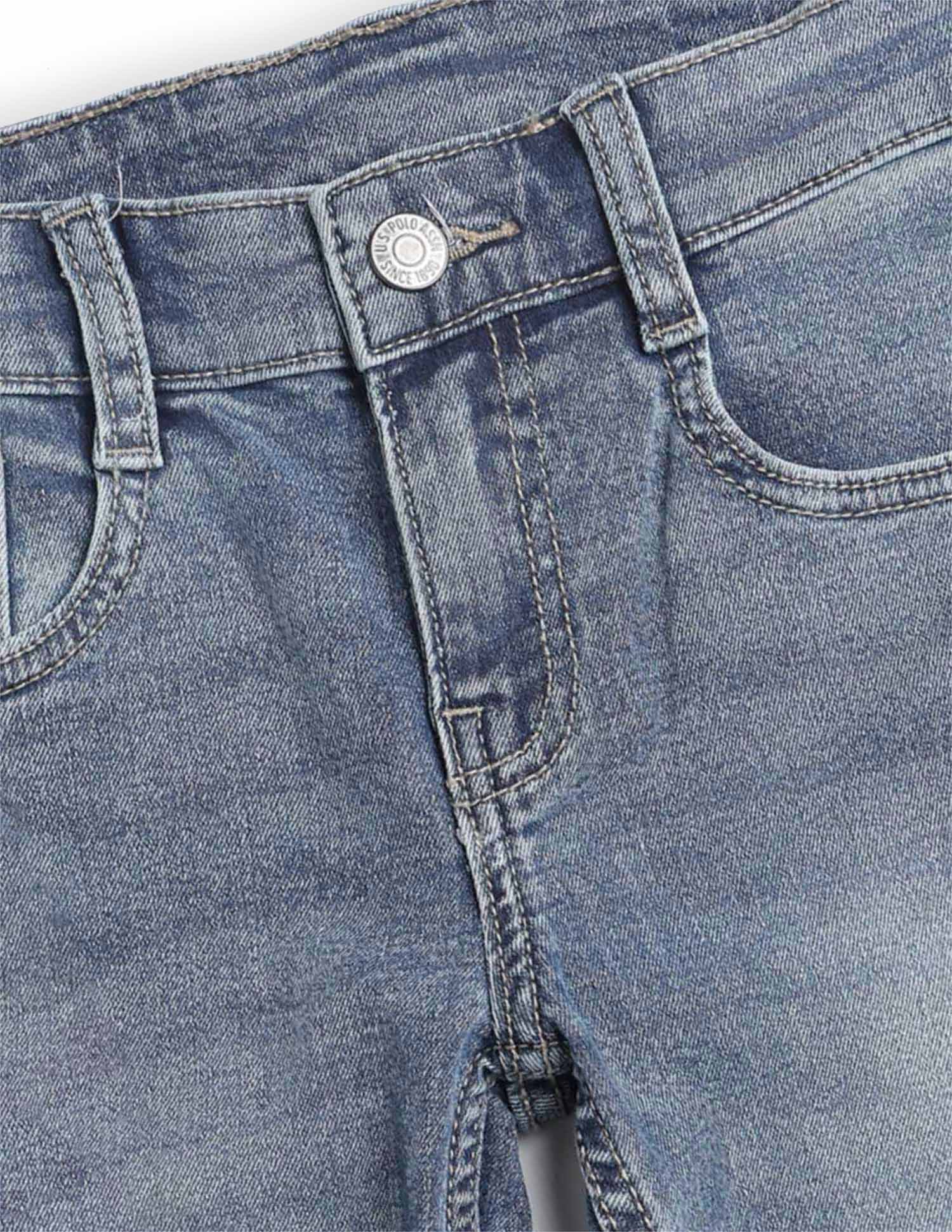 Boys Slim Fit Whiskered Jeans - Image 2