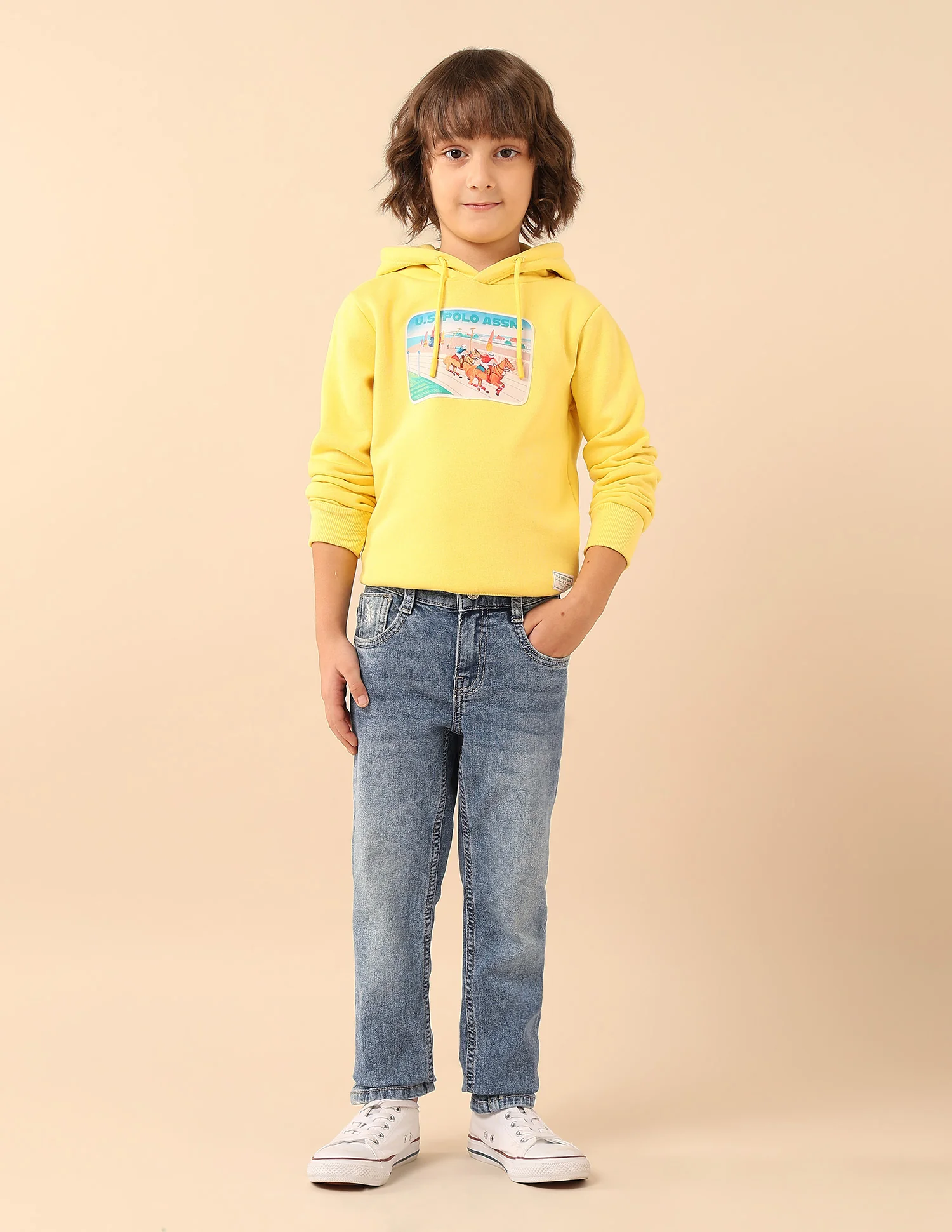 Boys Slim Fit Whiskered Jeans - Image 3