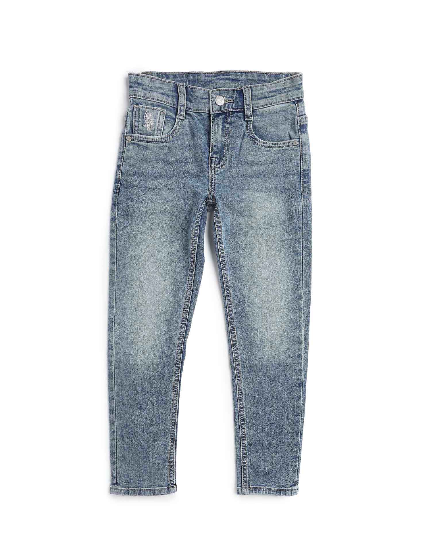 Boys Slim Fit Whiskered Jeans - Image 9