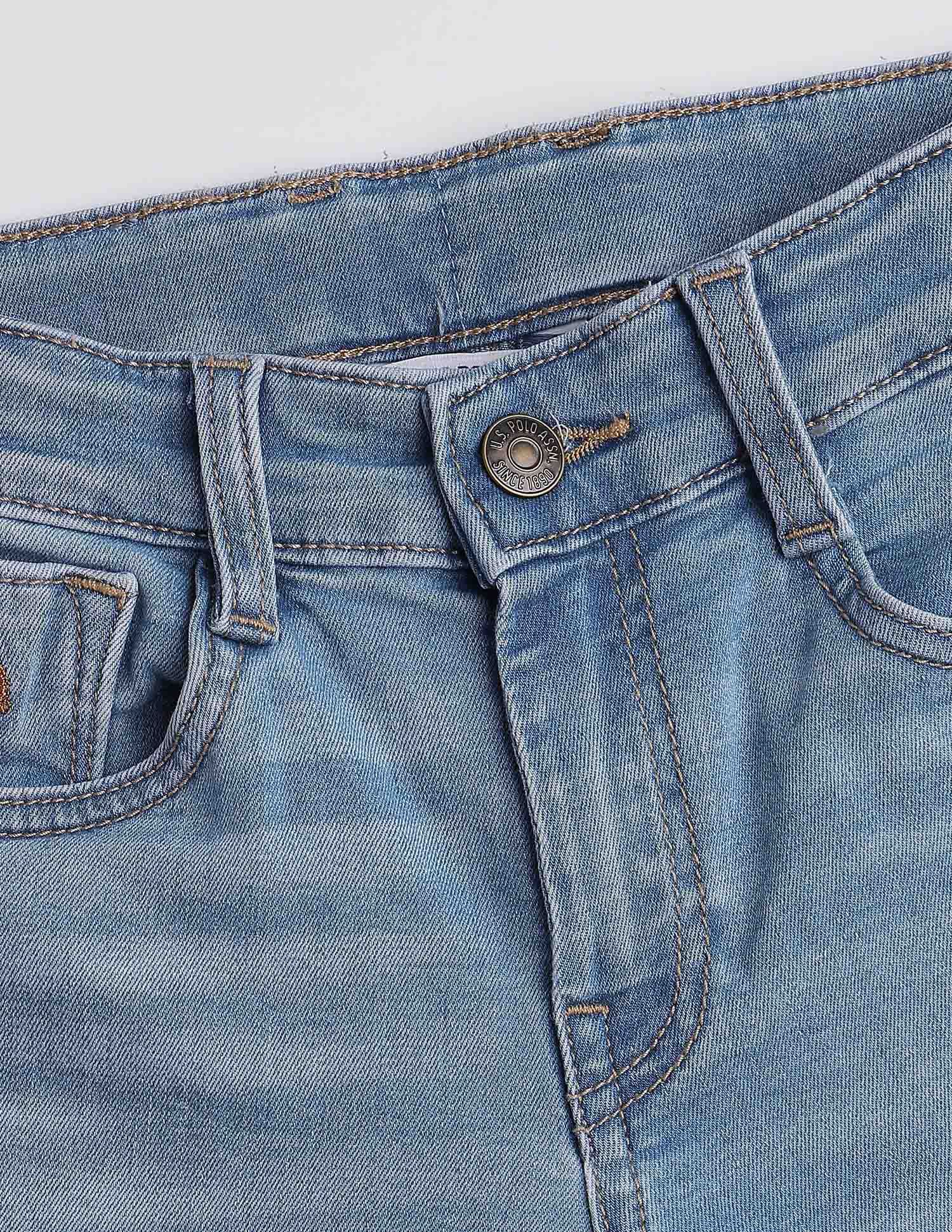 Boys Slim Fit Whiskered Jeans - Image 2