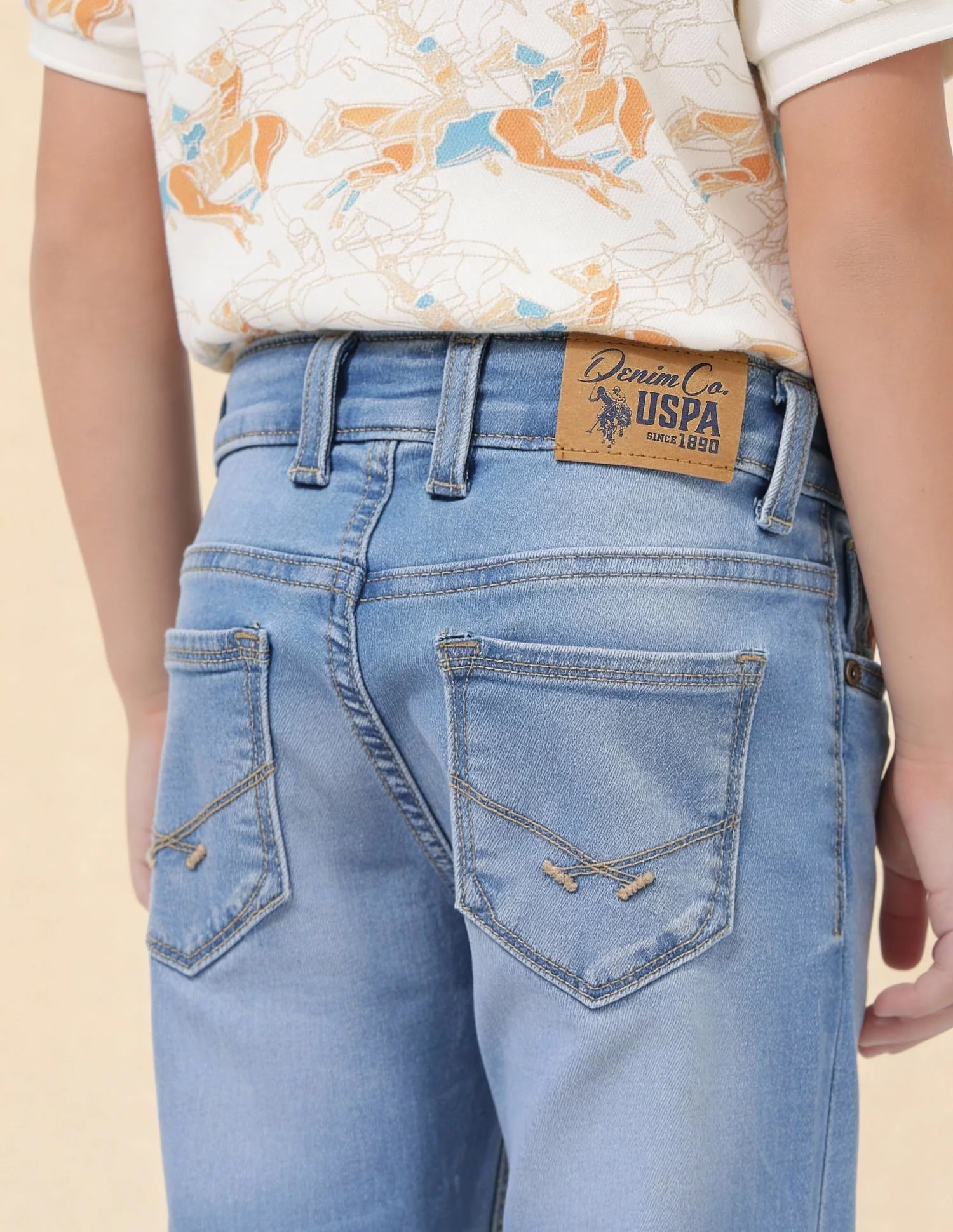 Boys Slim Fit Whiskered Jeans - Image 5