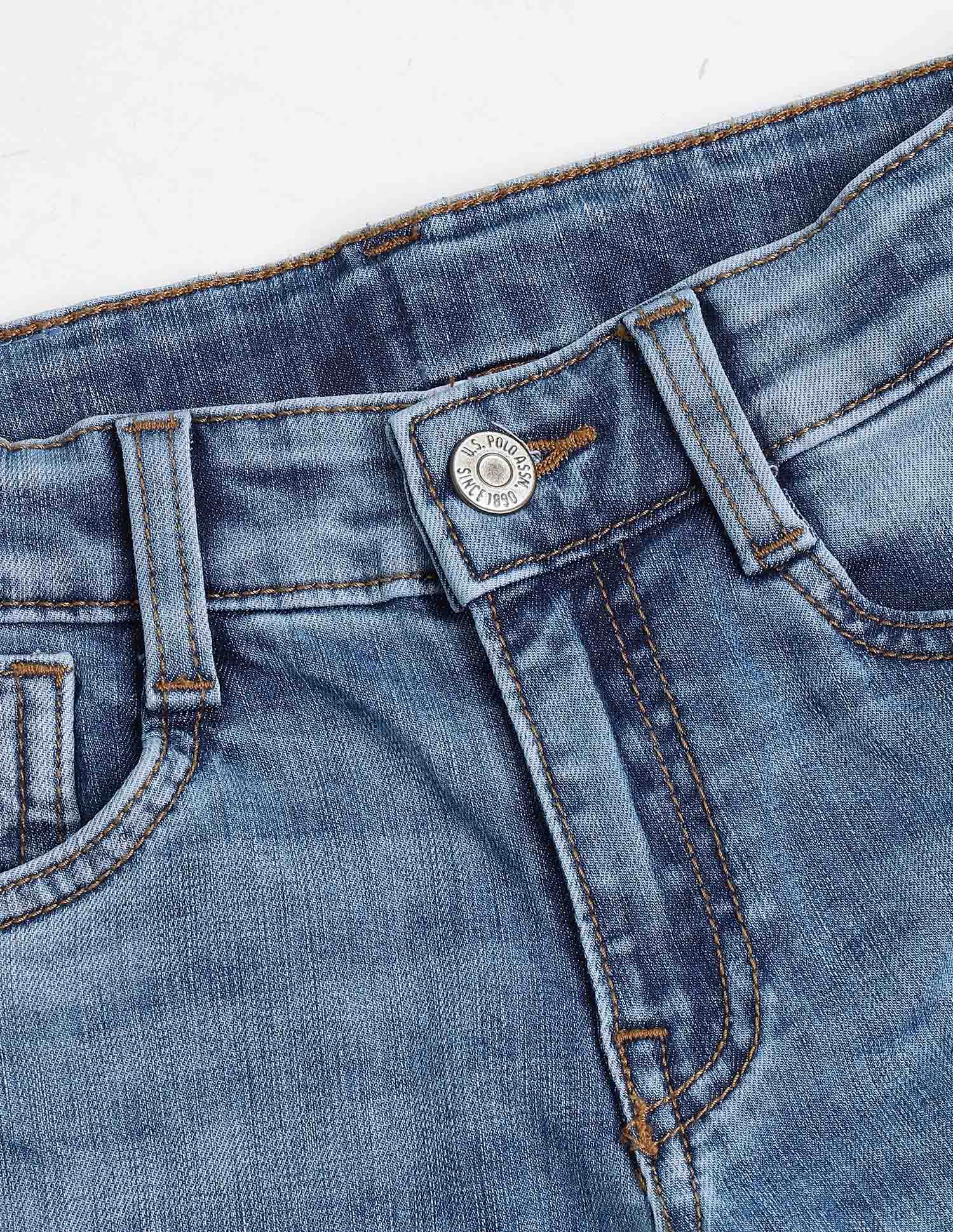 Boys Slim Fit Whiskered Jeans - Image 2
