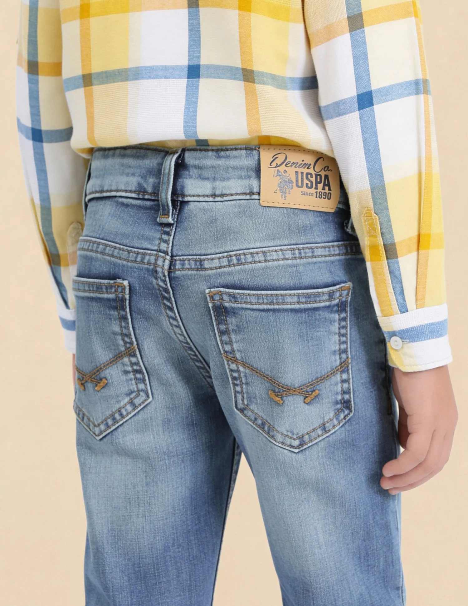 Boys Slim Fit Whiskered Jeans - Image 5