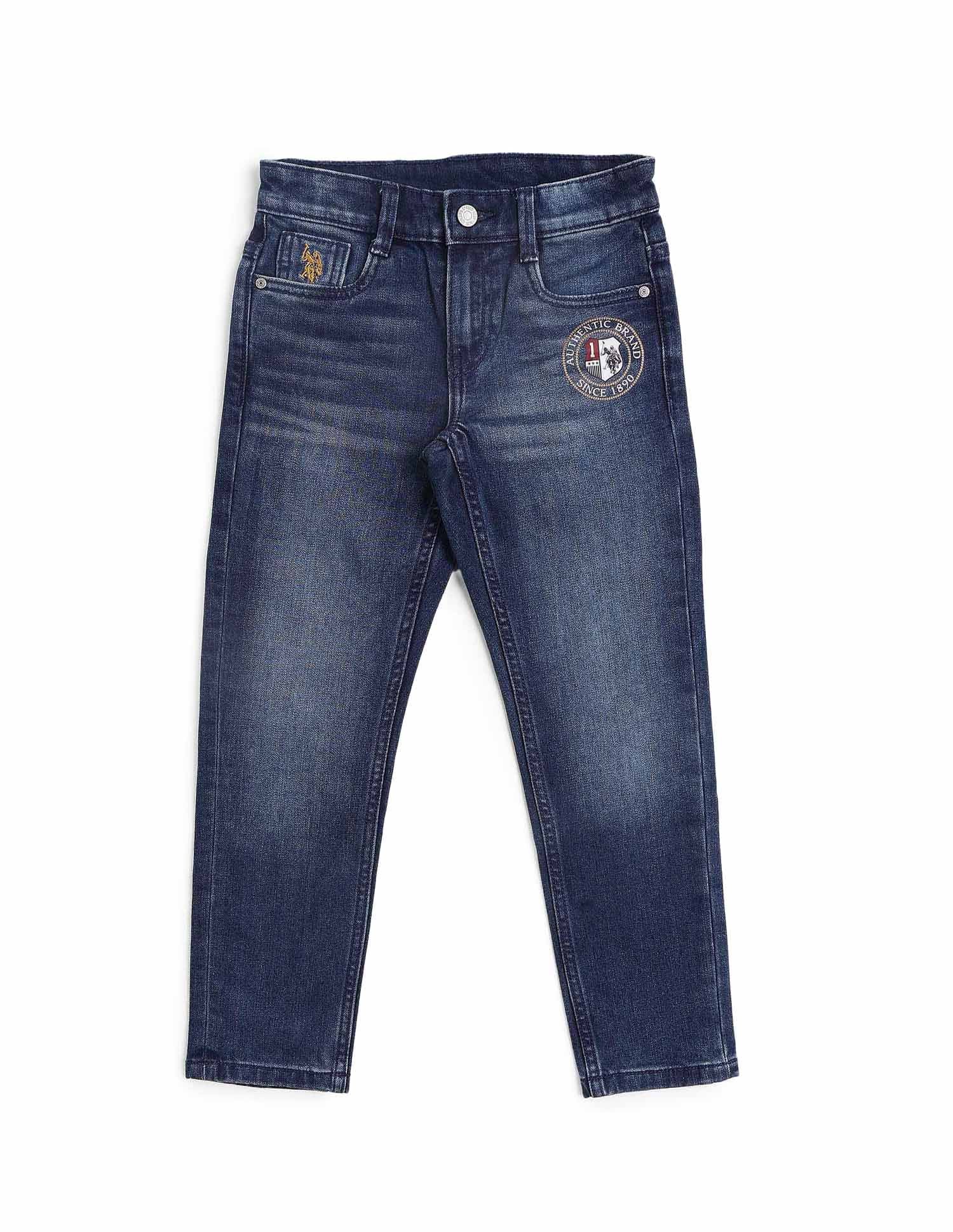 Boys Slim Fit Whiskered Jeans - Image 10