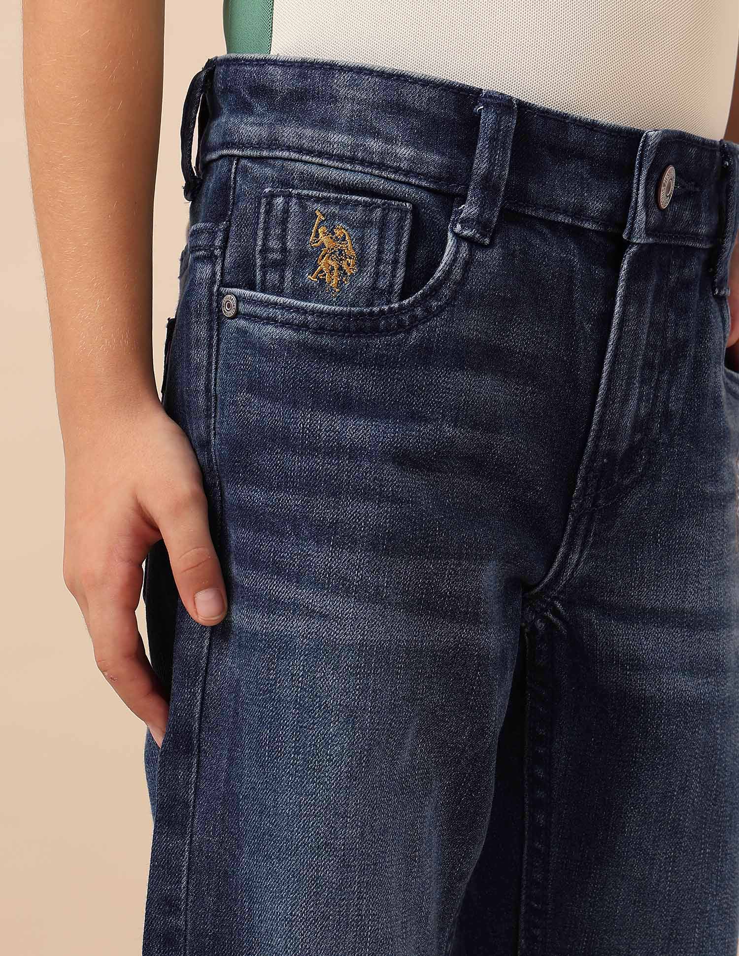 Boys Slim Fit Whiskered Jeans - Image 8