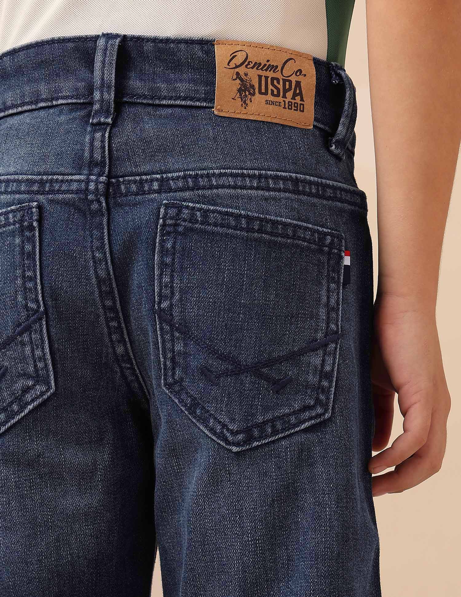 Boys Slim Fit Whiskered Jeans - Image 9