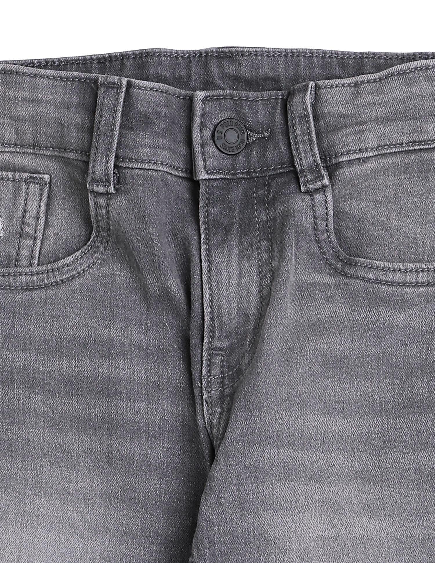 Boys Slim Fit Whiskered Jeans - Image 2