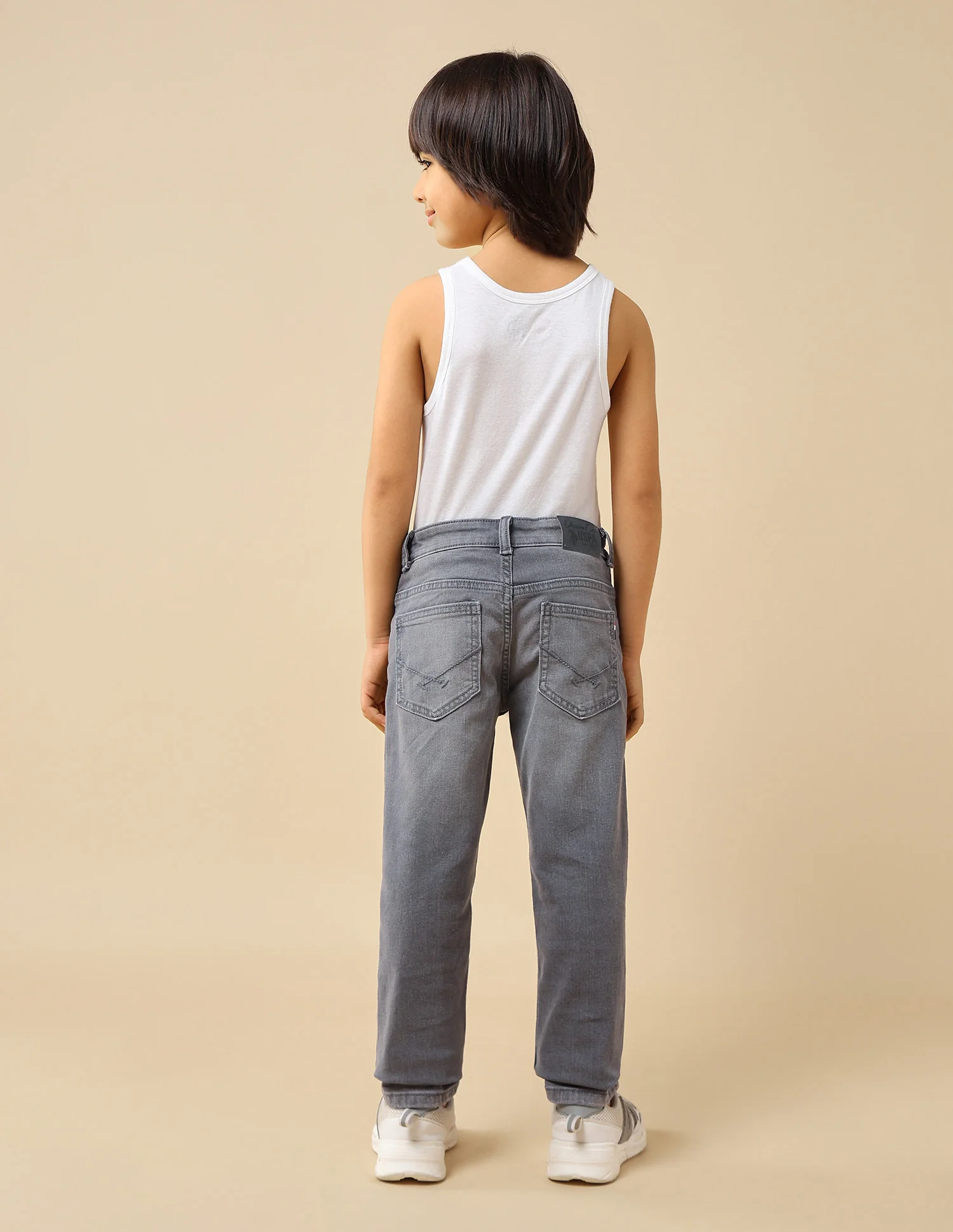Boys Slim Fit Whiskered Jeans - Image 5