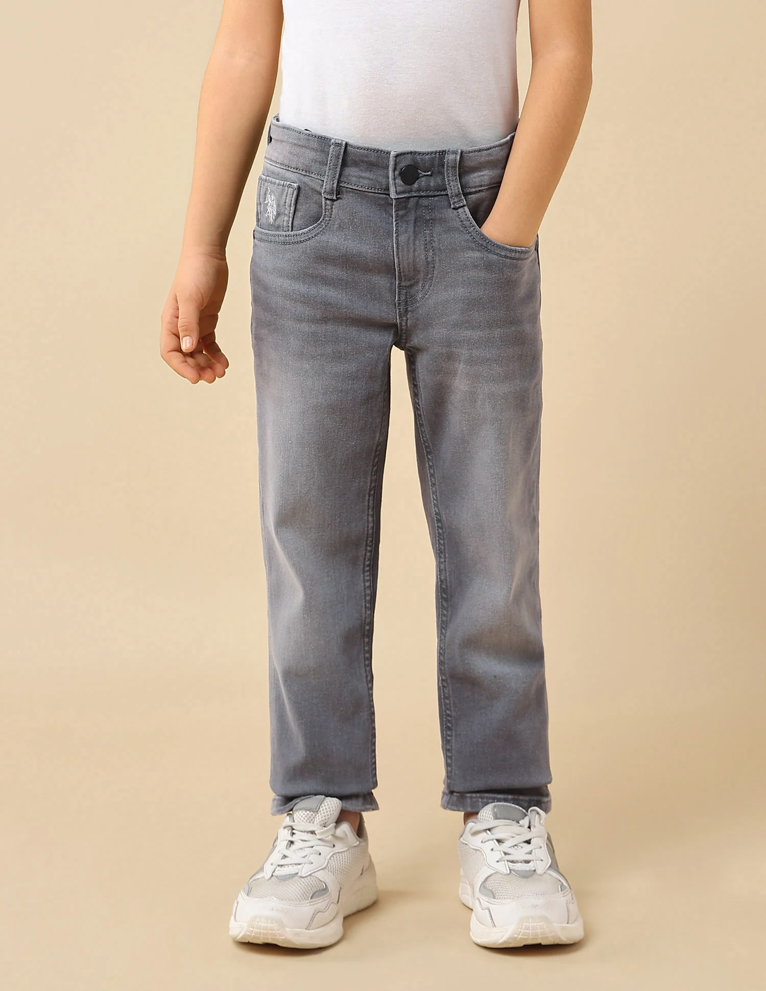 Boys Slim Fit Whiskered Jeans - Image 6