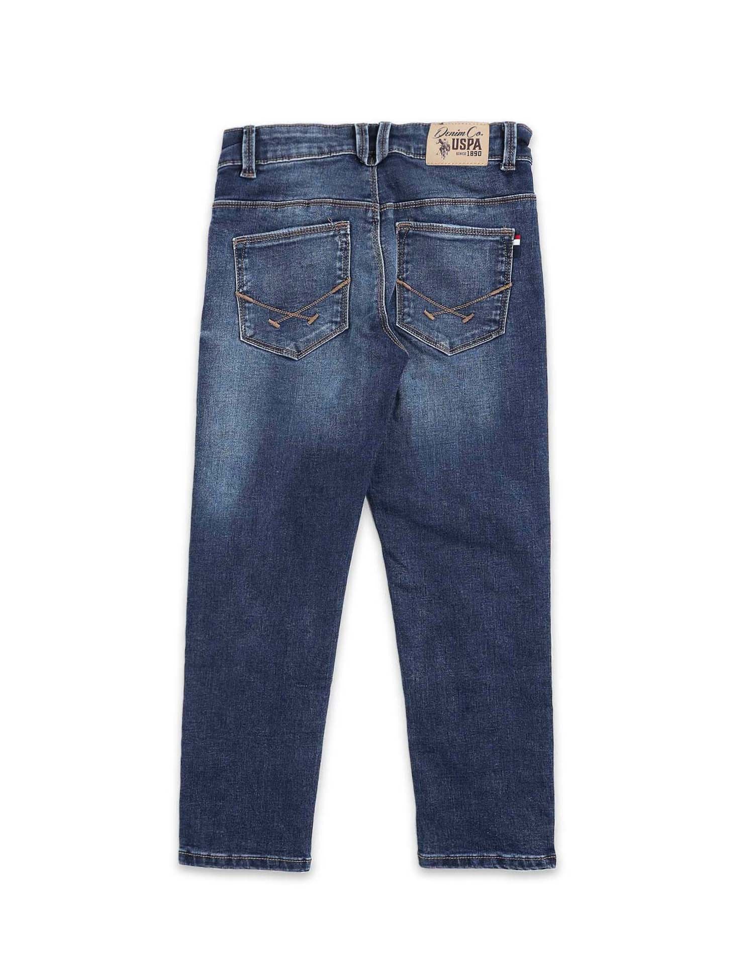 Boys Slim Fit Whiskered Jeans - Image 10