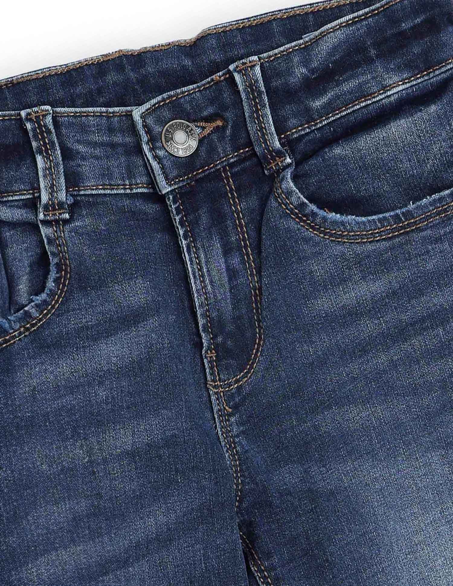Boys Slim Fit Whiskered Jeans - Image 2