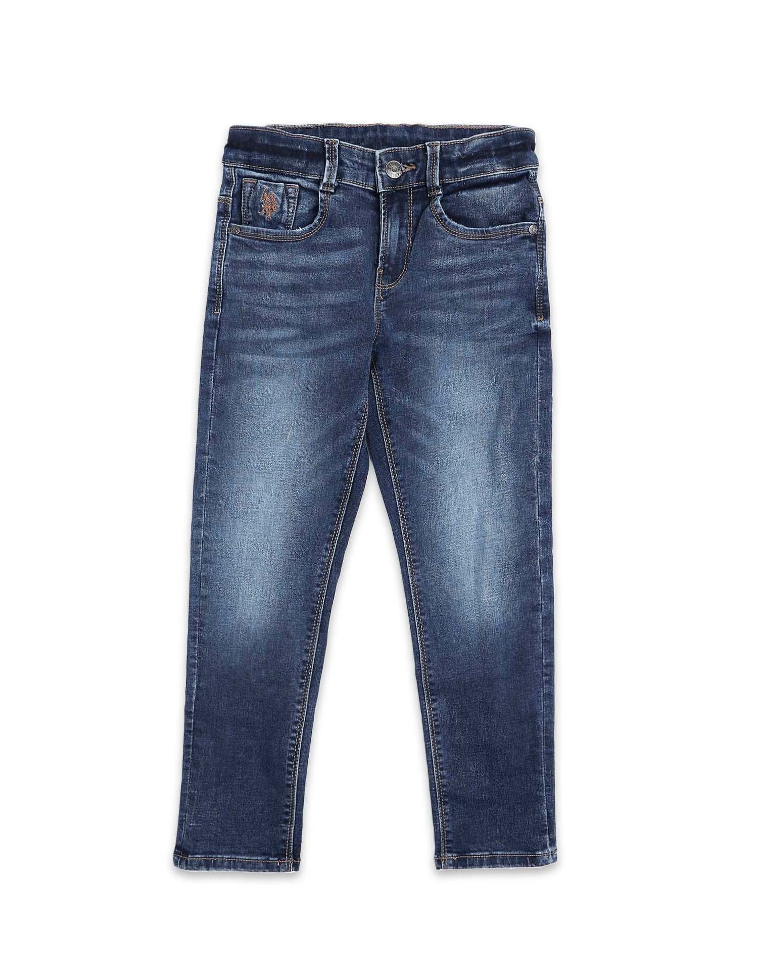 Boys Slim Fit Whiskered Jeans - Image 9