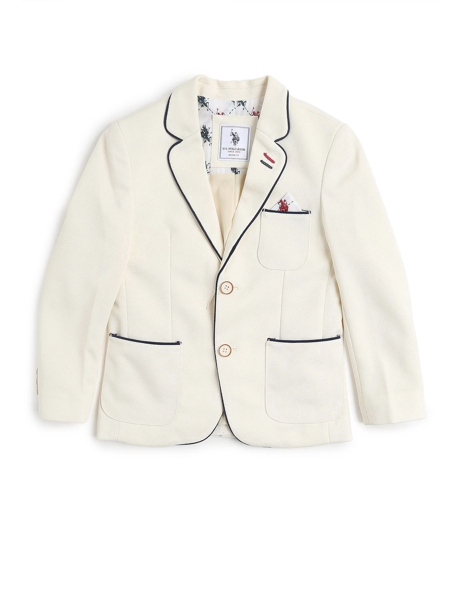 Boys Smart Casual Regular Fit Blazer - Image 11