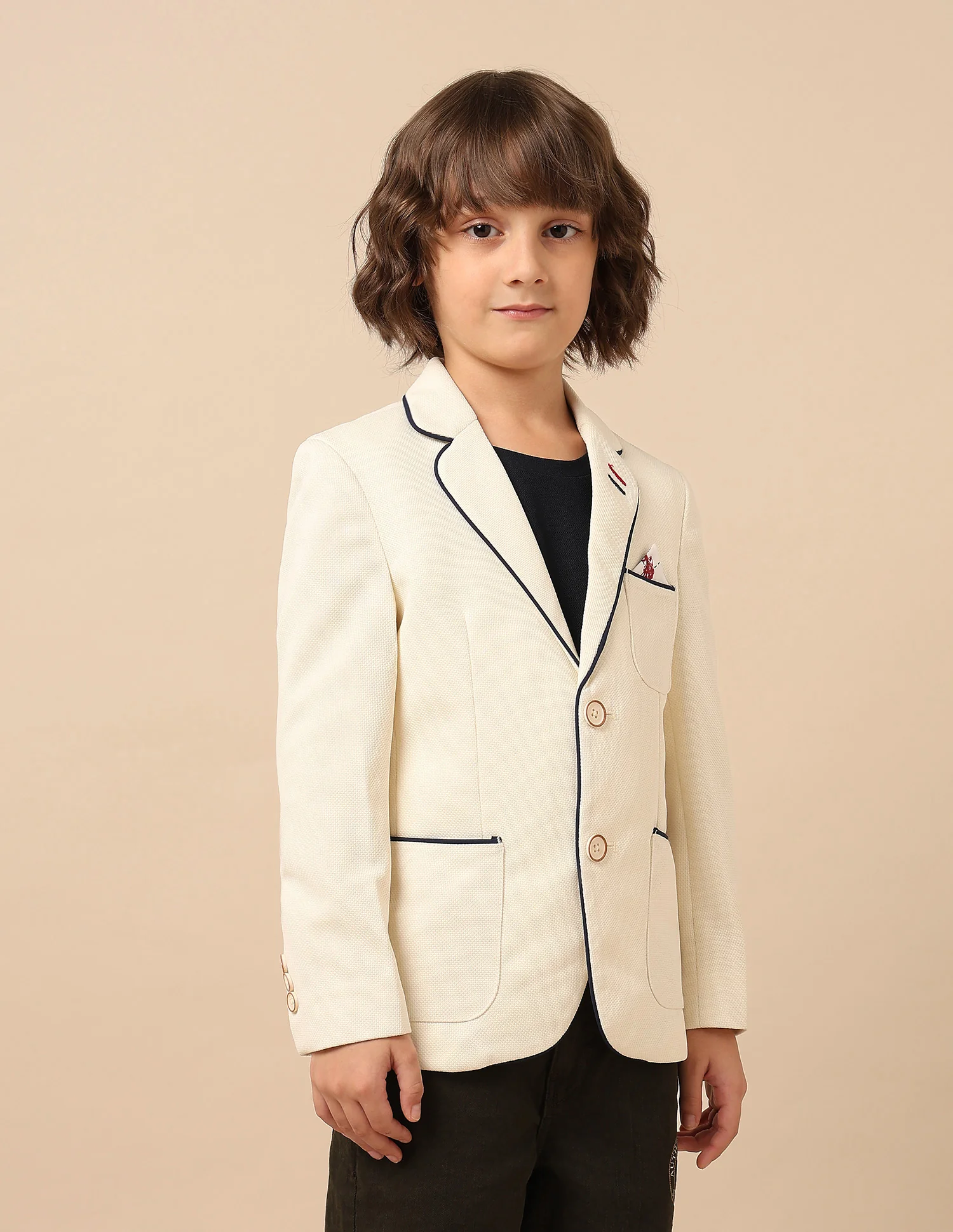 Boys Smart Casual Regular Fit Blazer - Image 4