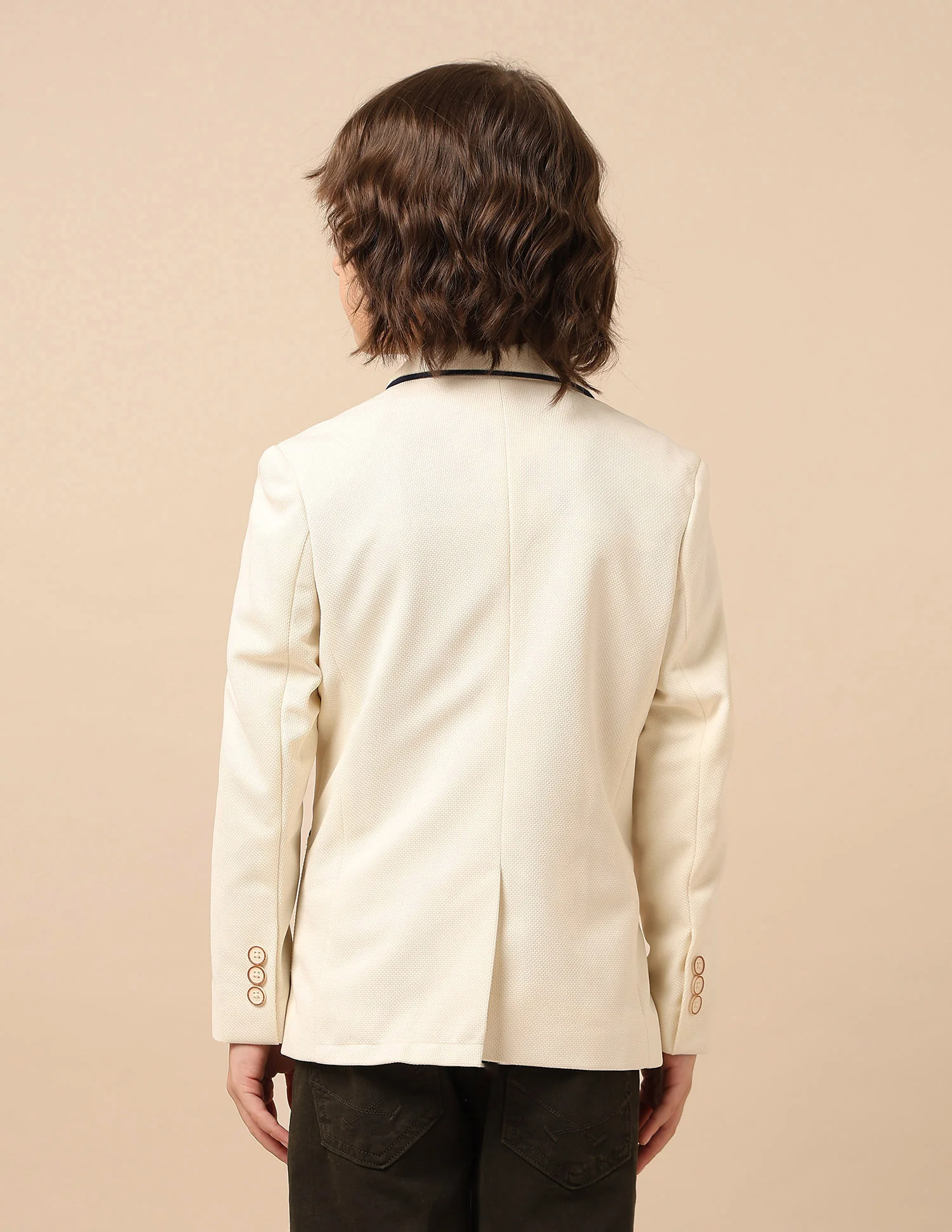 Boys Smart Casual Regular Fit Blazer - Image 5
