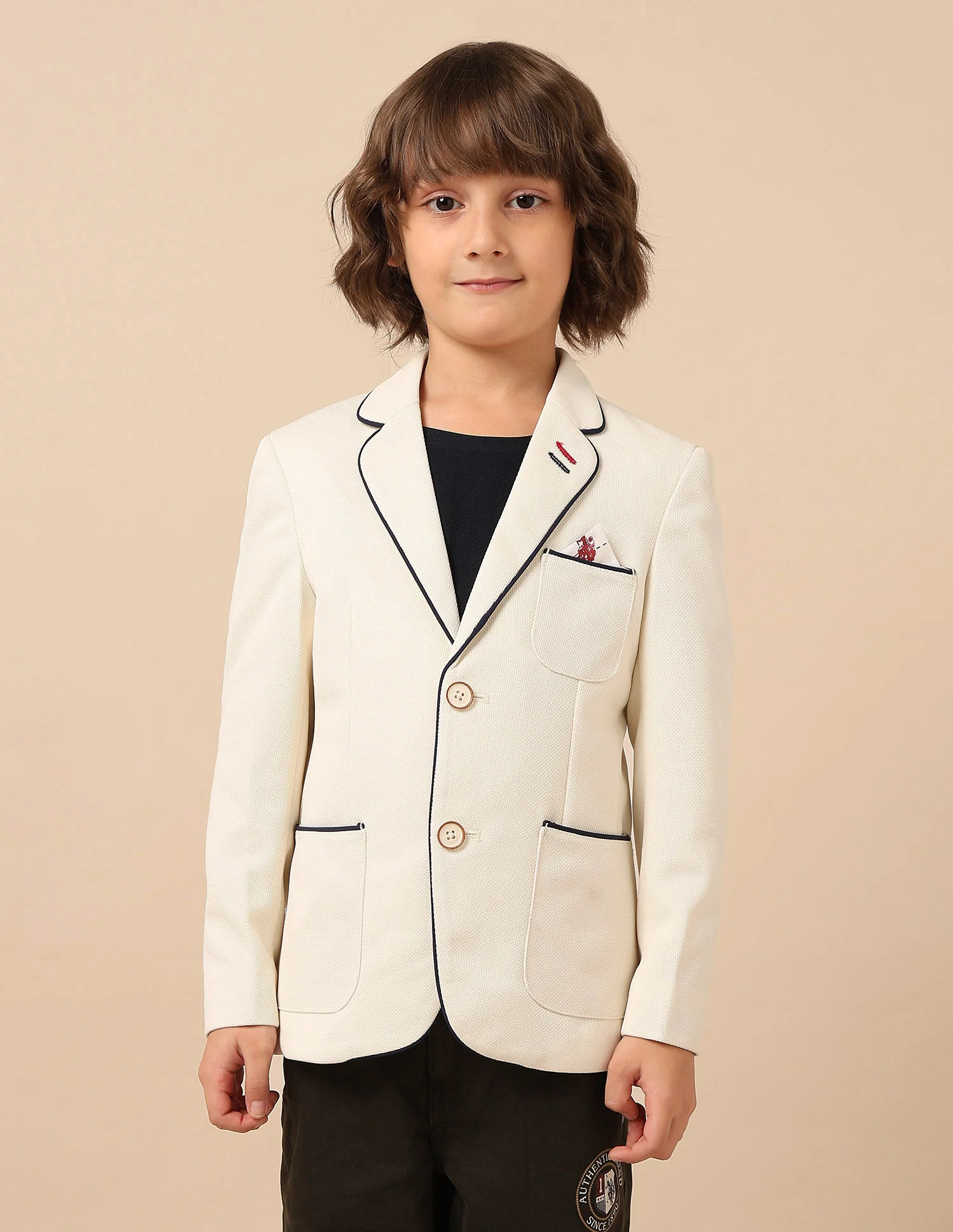 Boys Smart Casual Regular Fit Blazer - Image 6