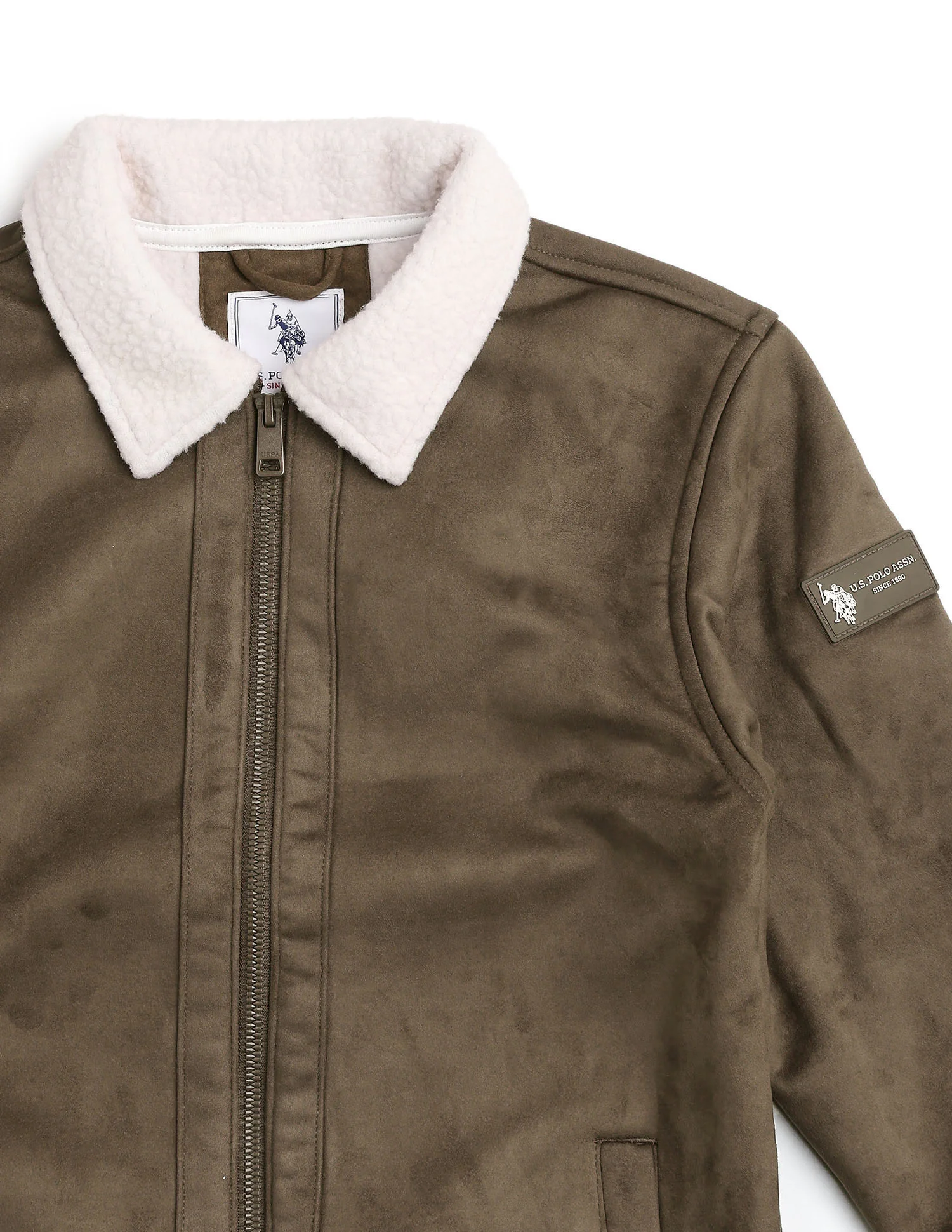 Boys Solid Bomber Jacket - Image 2
