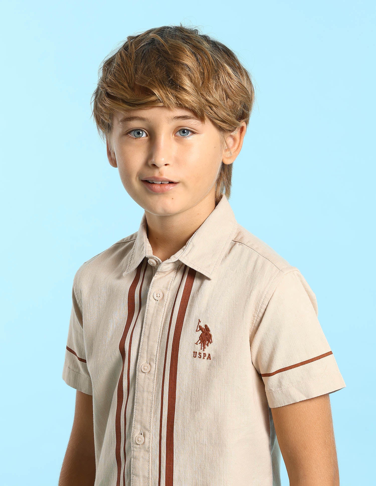 Boys Solid Boxy Fit Shirt - Image 5