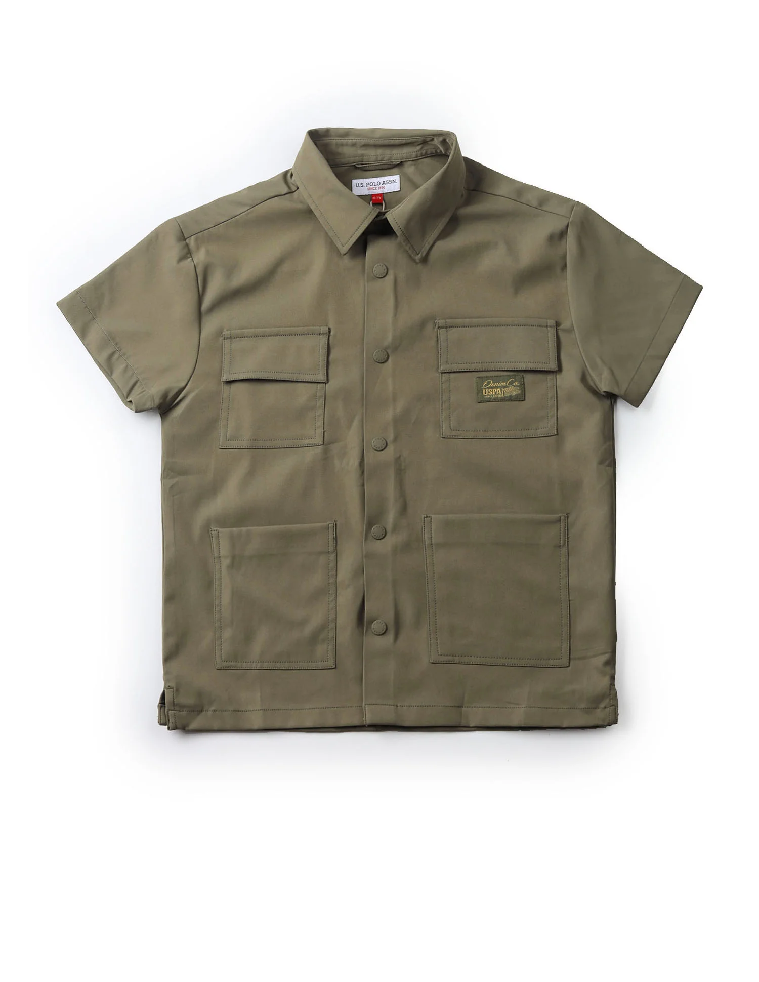 UKSHT1515 OLIVE Boys Shirt - Image 6