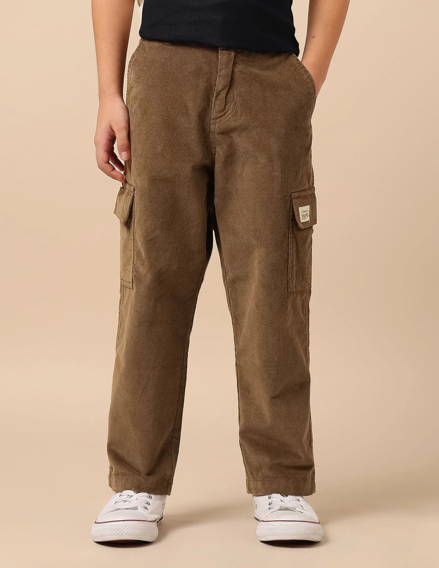 Boys Solid Corduroy Cargo - Image 6