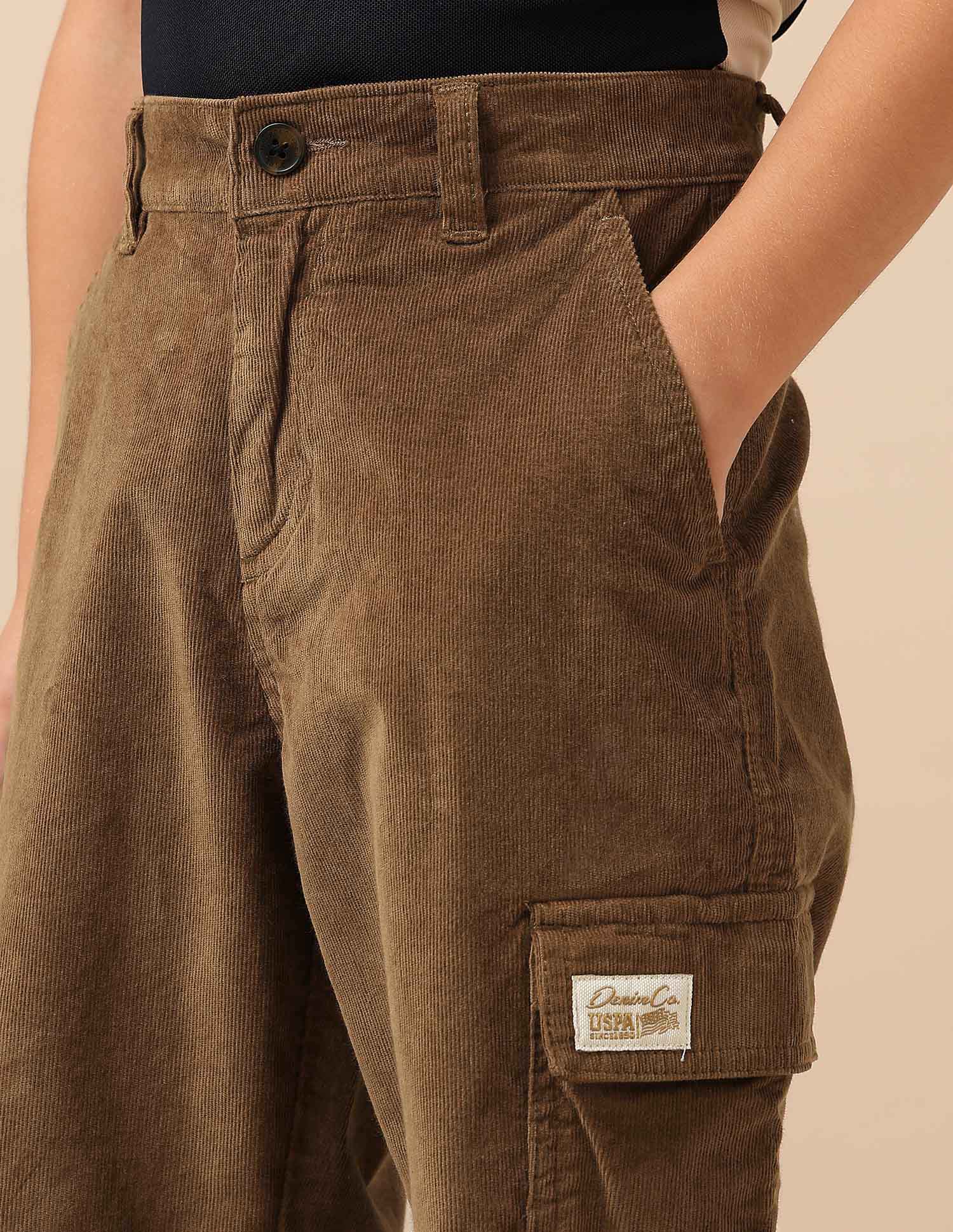 Boys Solid Corduroy Cargo - Image 7