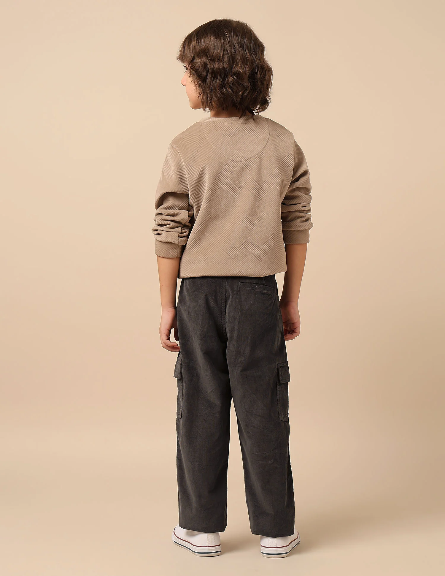 Boys Solid Corduroy Cargo - Image 5
