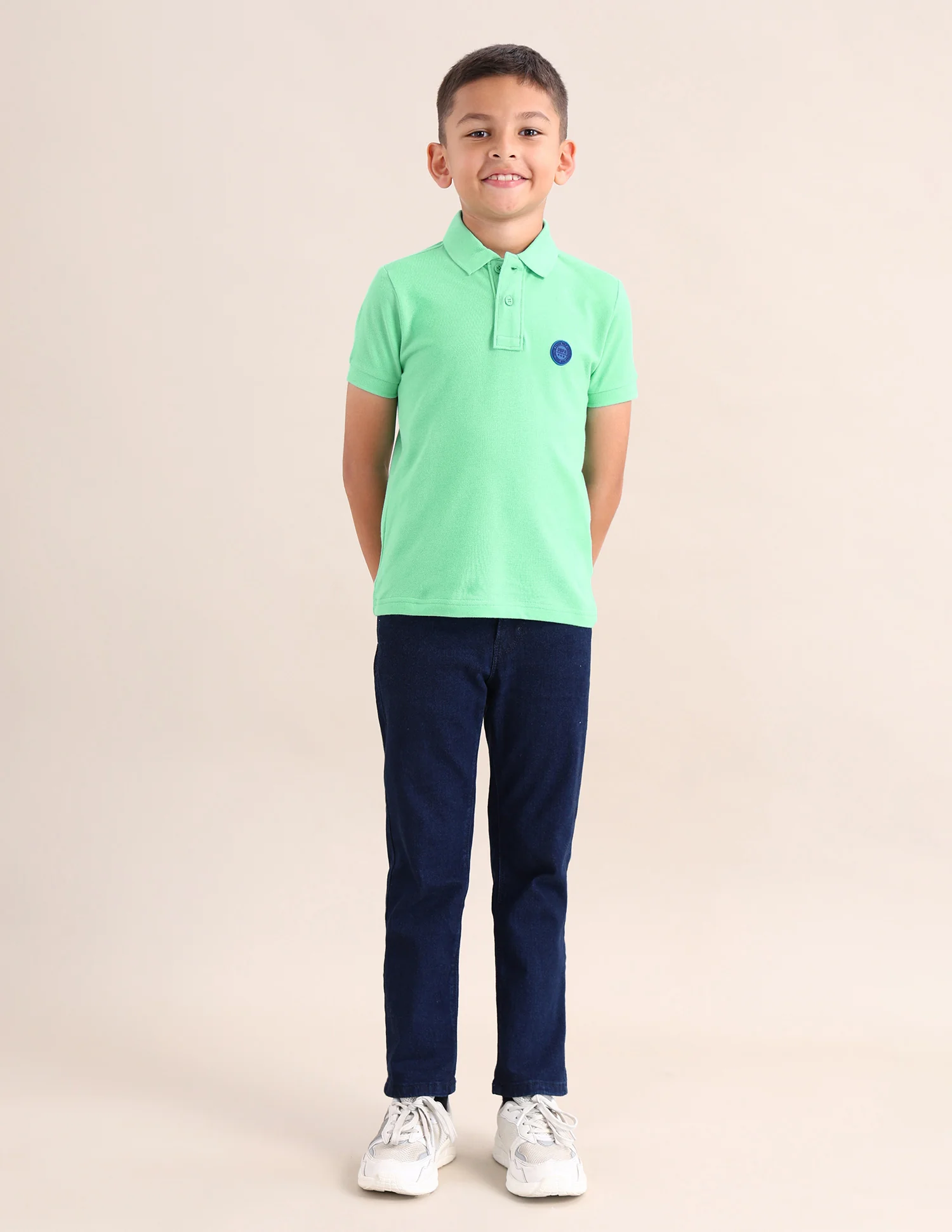 Boys Solid Cotton T-Shirt - Image 3