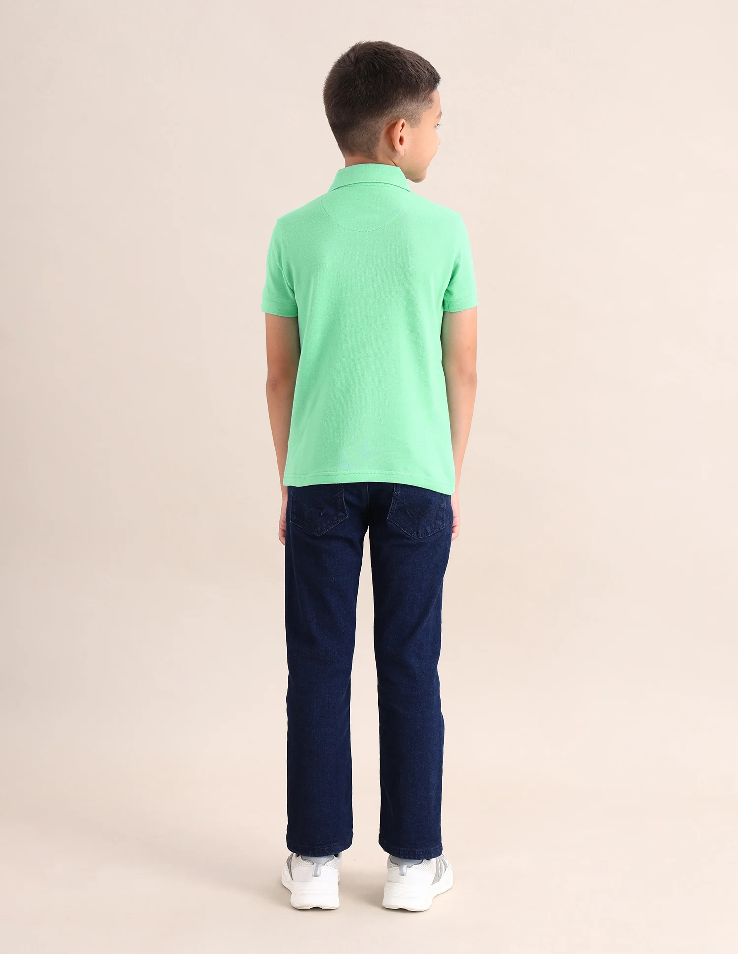 Boys Solid Cotton T-Shirt - Image 4