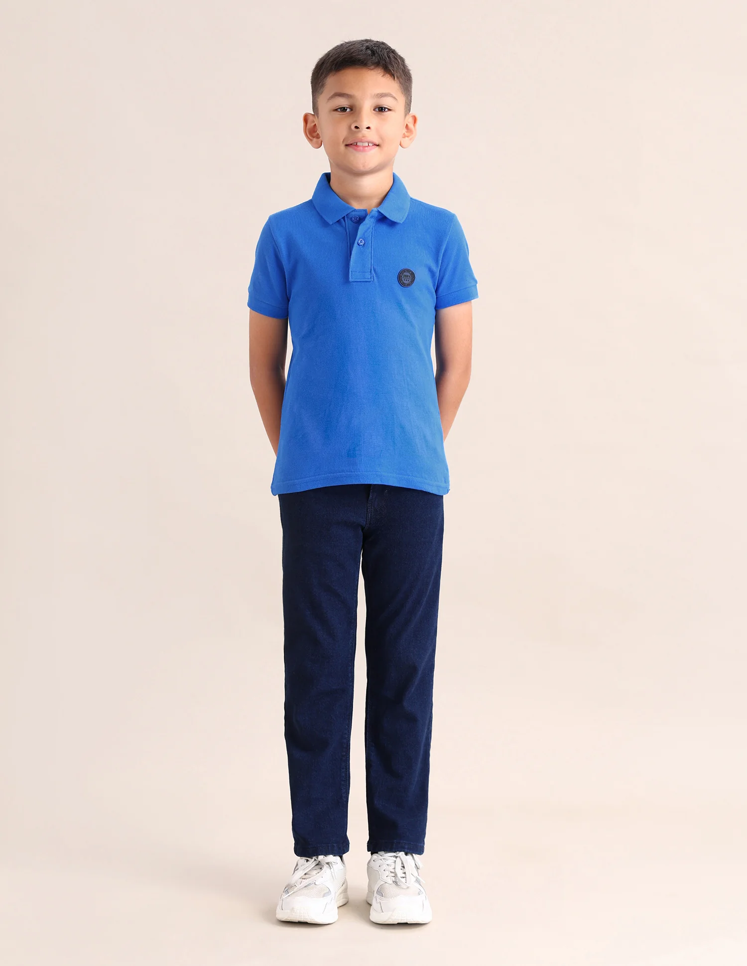 Boys Solid Cotton T-Shirt - Image 3